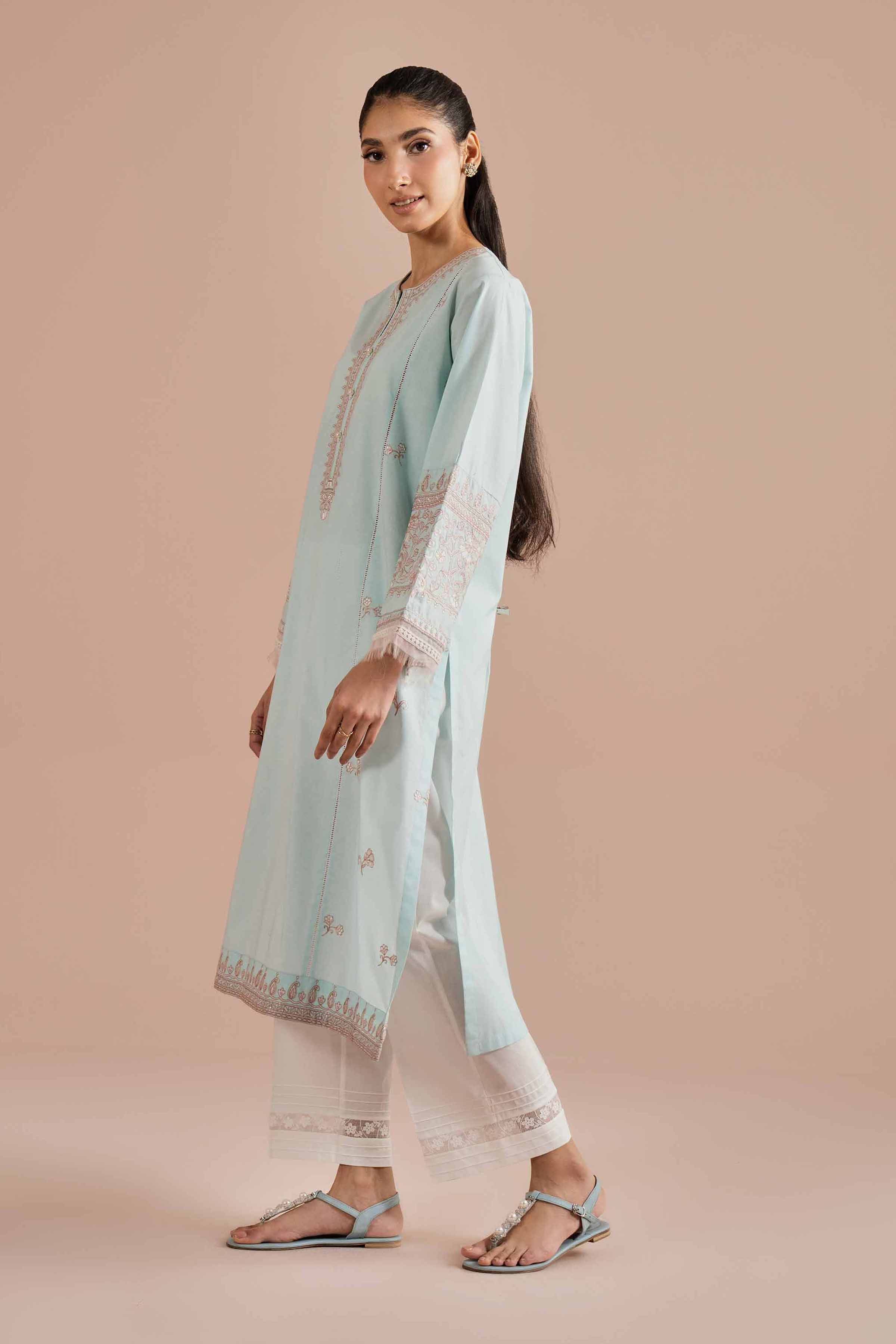 Embroidered Shirt - PE26-04 for Women - Pret Collection | Nishat | Shop Online