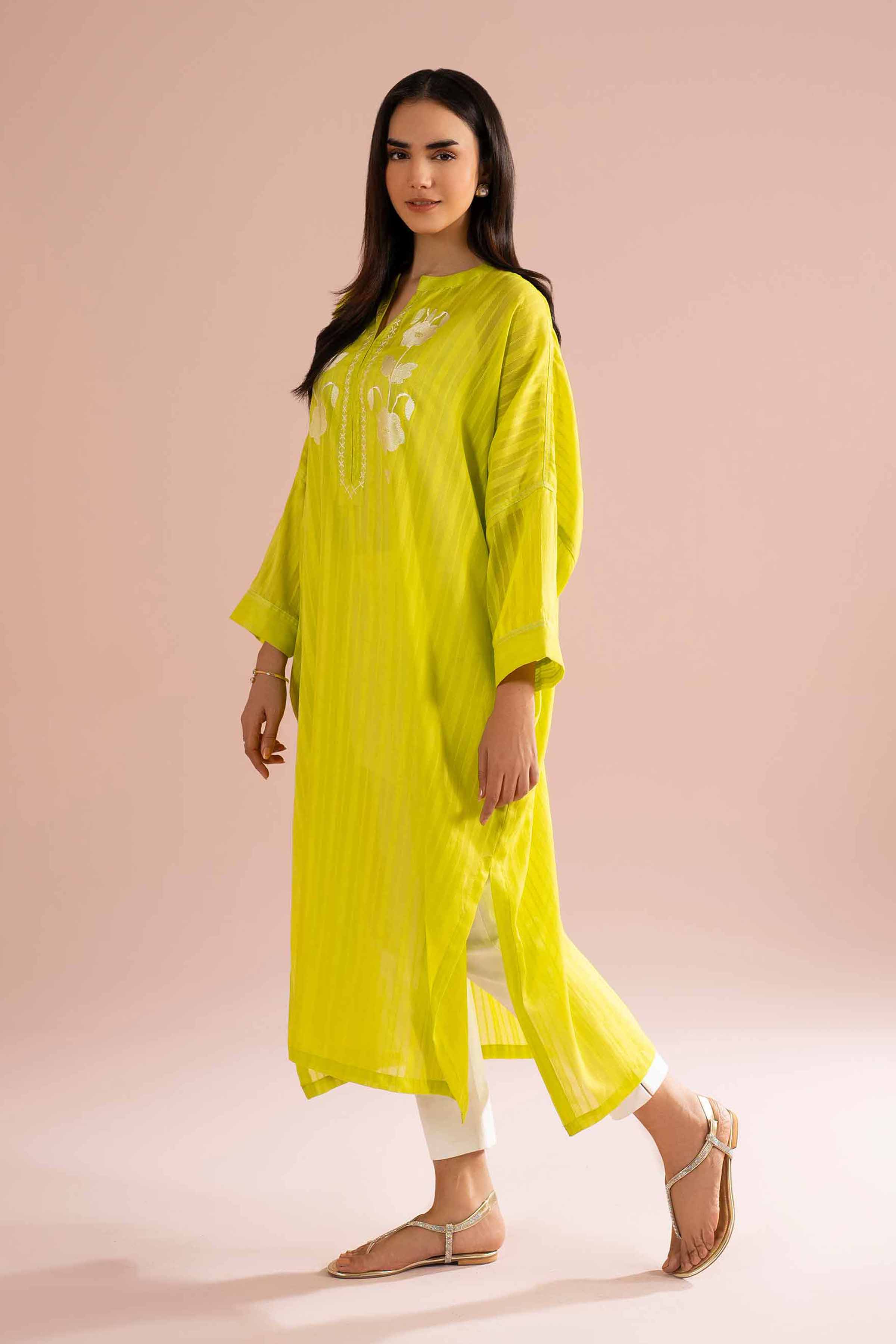 Embroidered Shirt - PE26-06 for Women - Pret Collection | Nishat | Shop Online