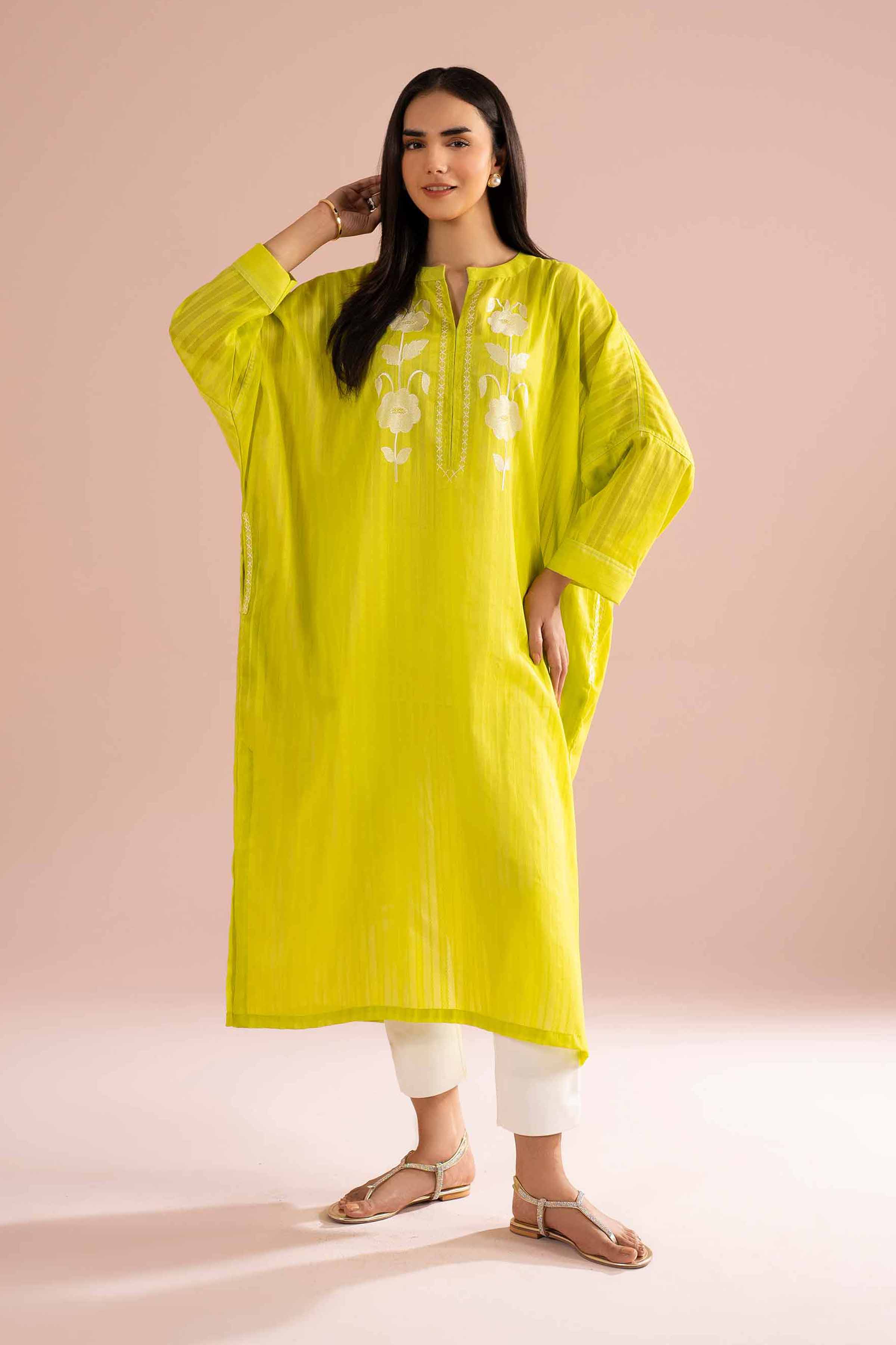 Embroidered Shirt - PE26-06 for Women - Pret Collection | Nishat | Shop Online
