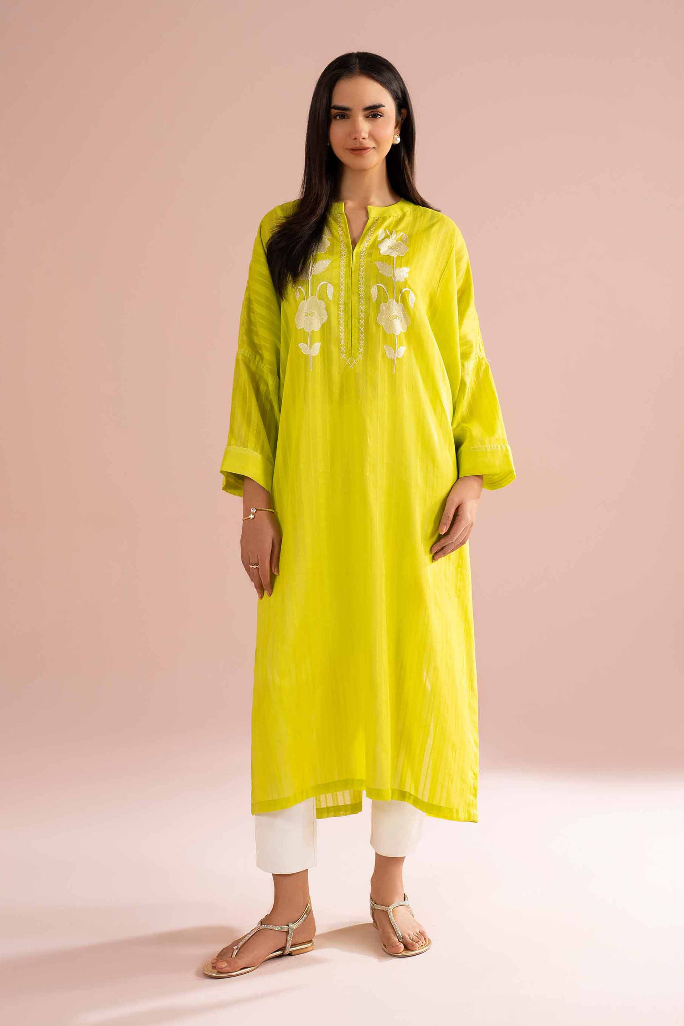 Embroidered Shirt - PE26-06 for Women - Pret Collection | Nishat | Shop Online