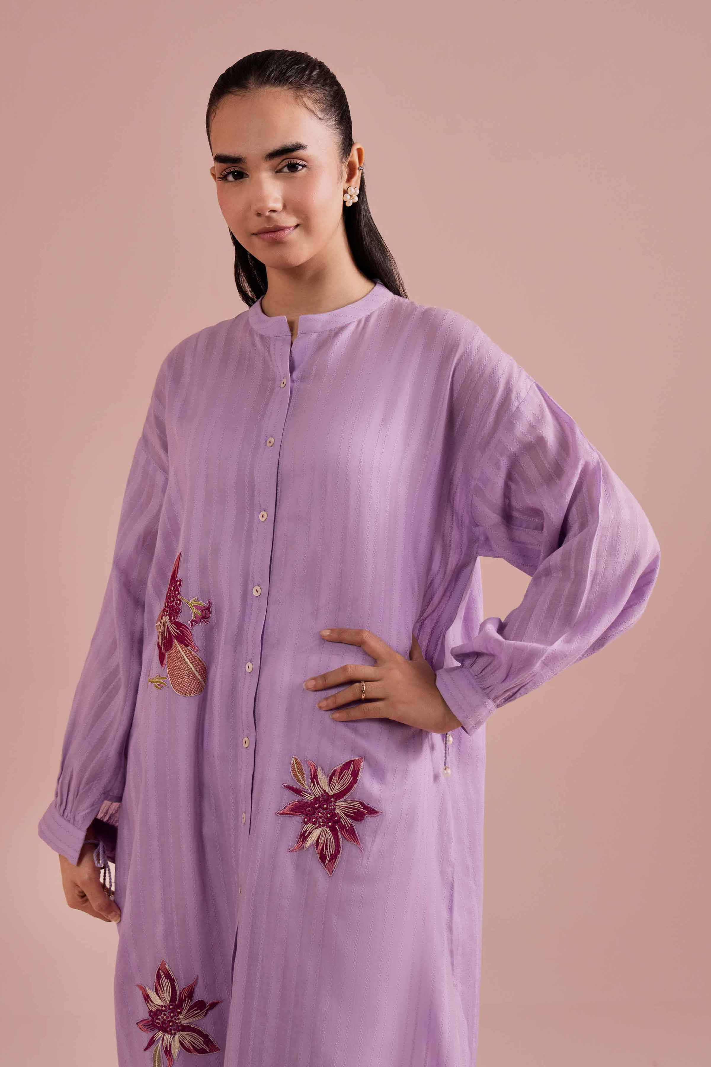 Embroidered Shirt - PE26-07 for Women - Pret Collection | Nishat | Shop Online
