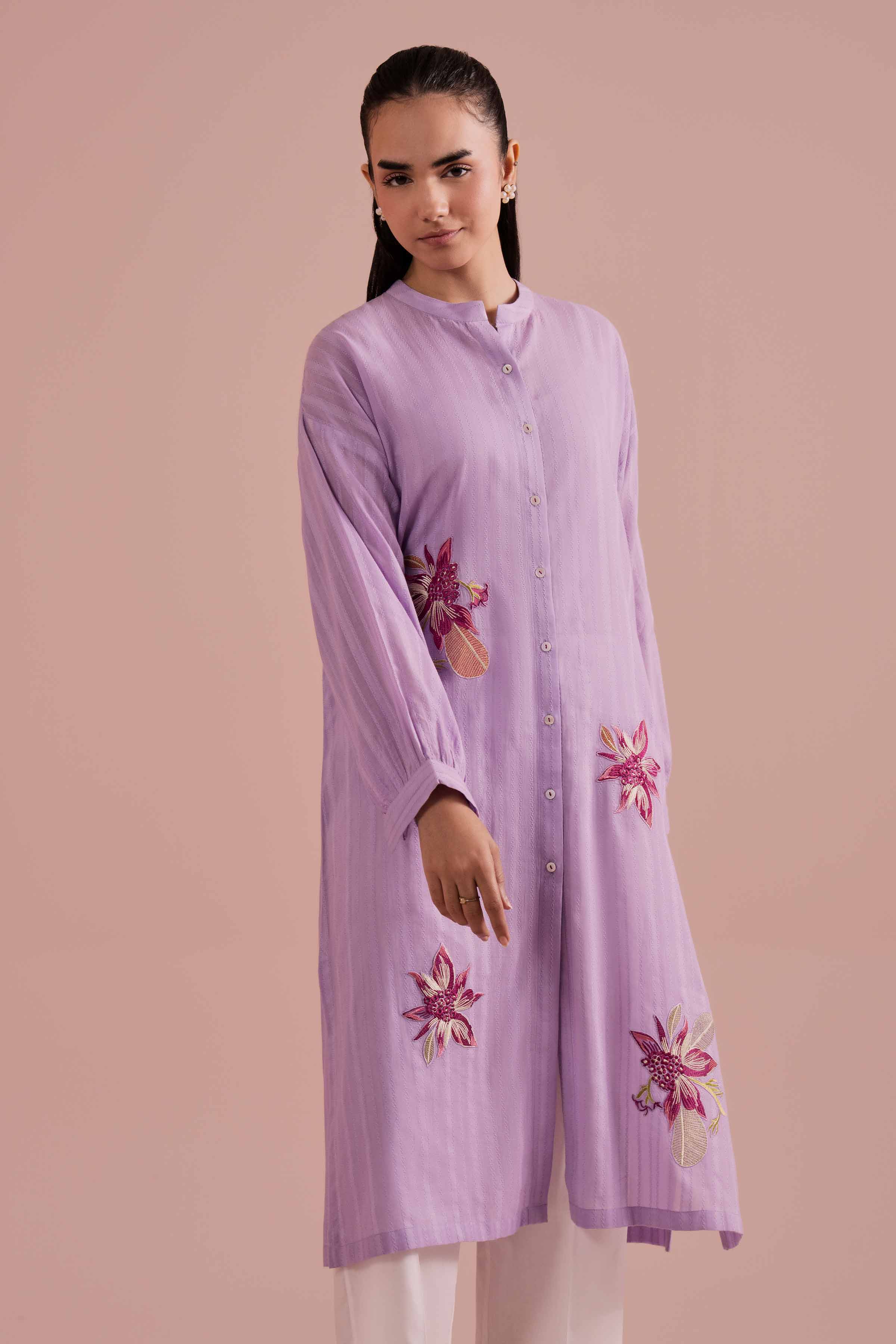 Embroidered Shirt - PE26-07 for Women - Pret Collection | Nishat | Shop Online