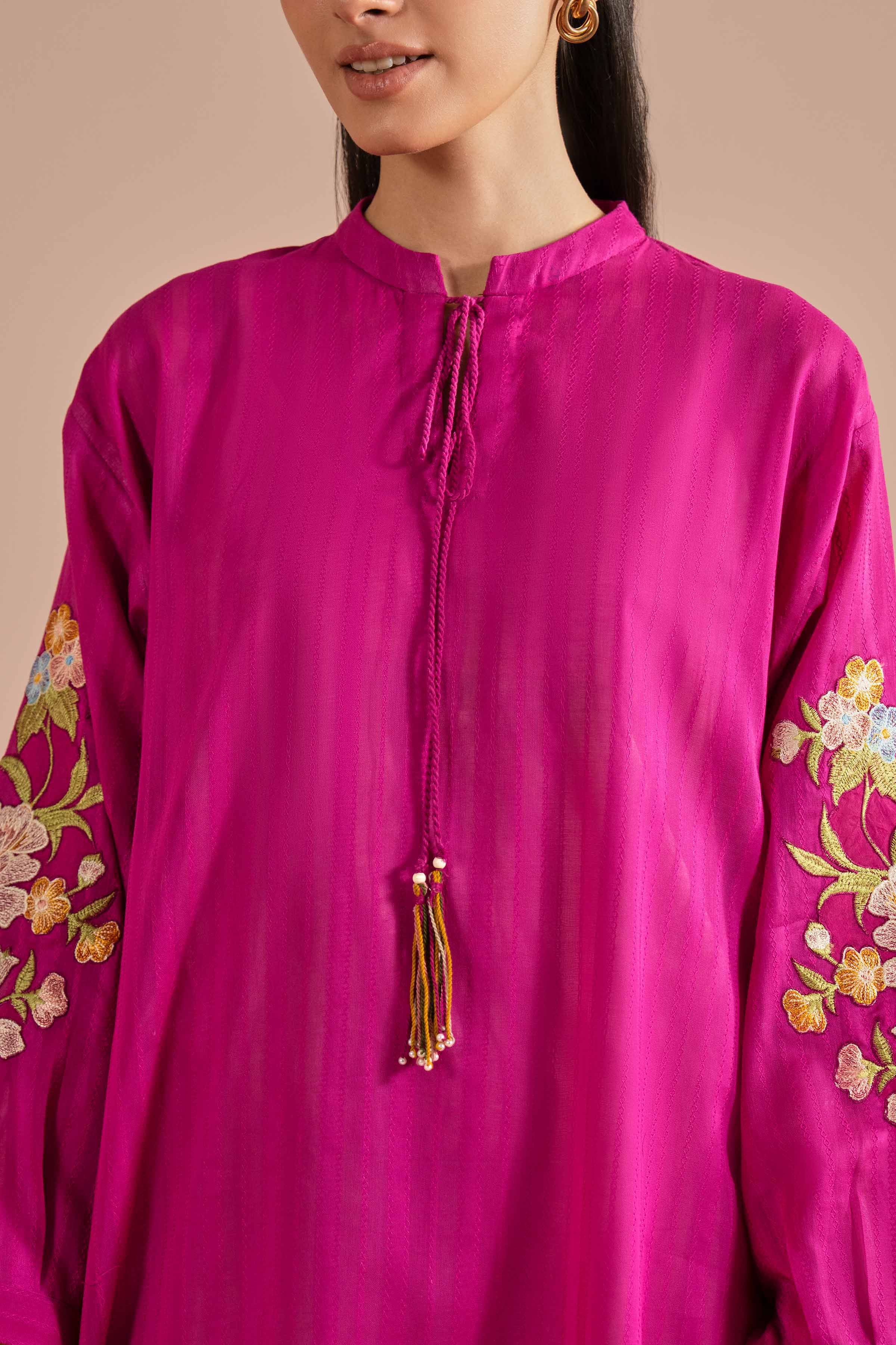 Embroidered Shirt - PE26-09 for Women - Pret Collection | Nishat | Shop Online