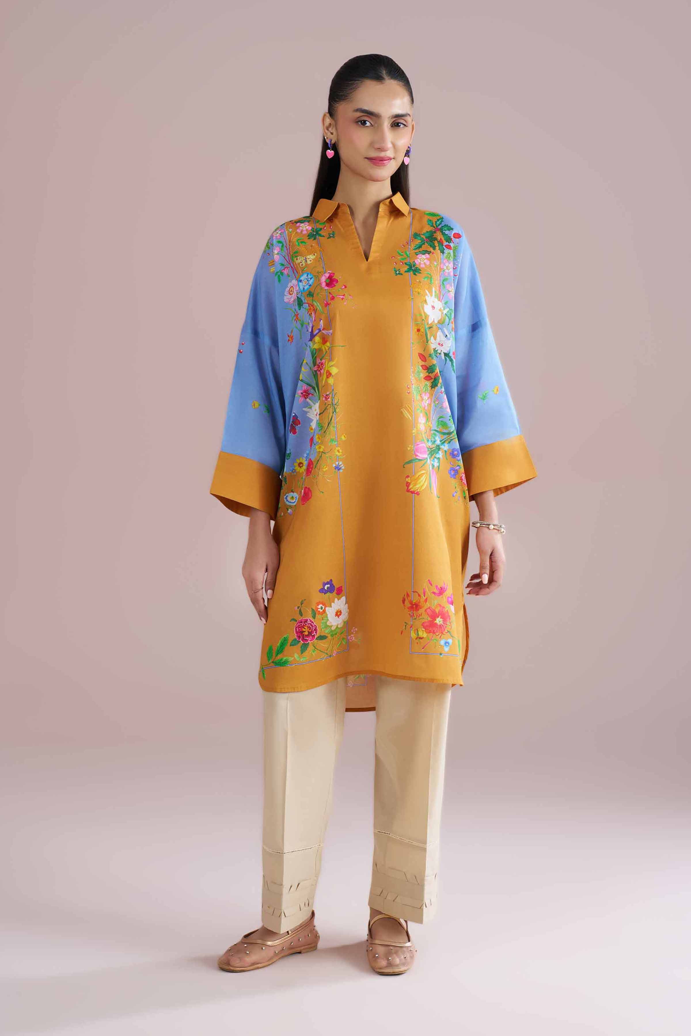 Printed Tunic - PE26-101 for Women - Pret Collection | Nishat | Shop Online