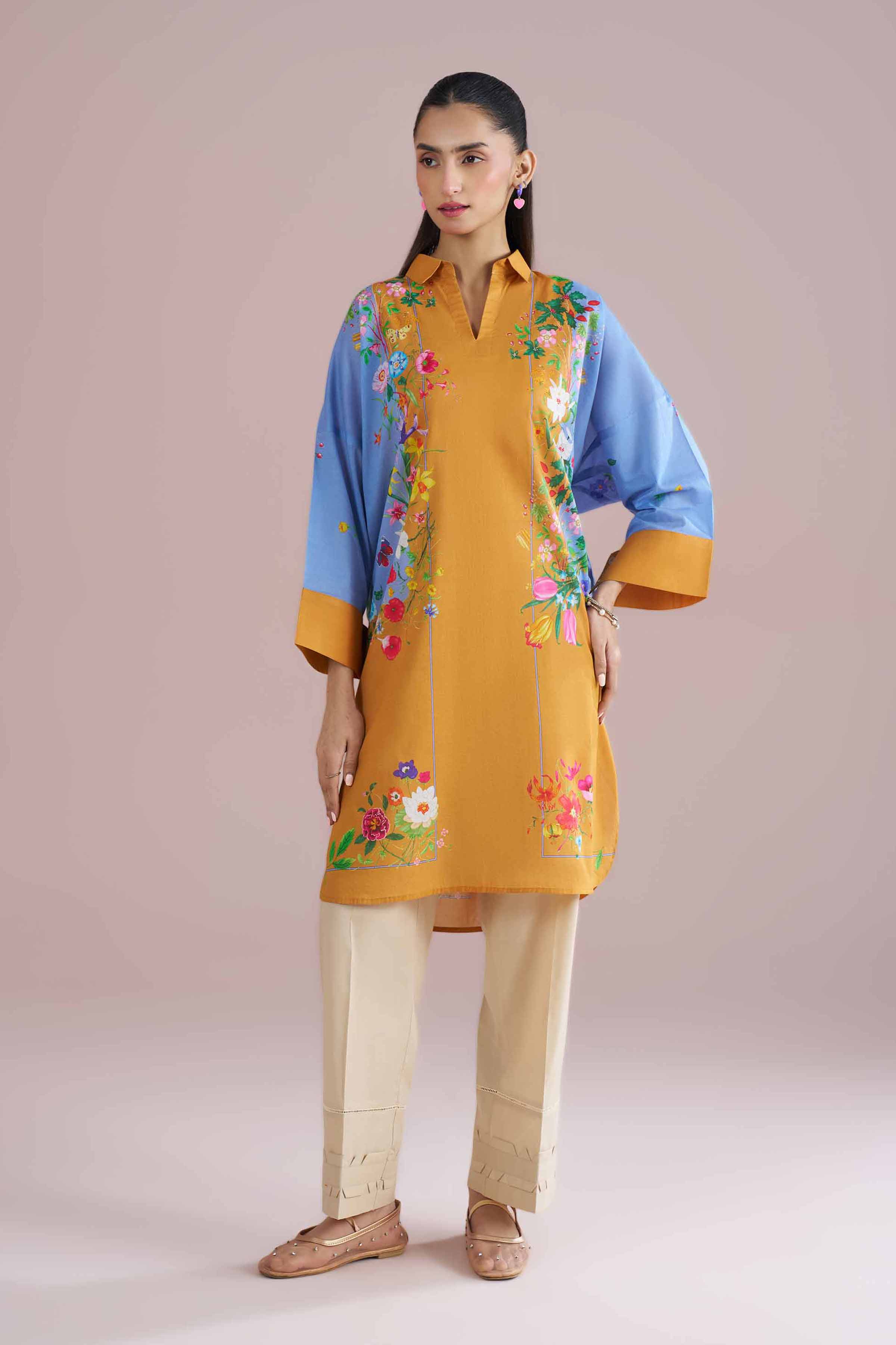 Printed Tunic - PE26-101 for Women - Pret Collection | Nishat | Shop Online