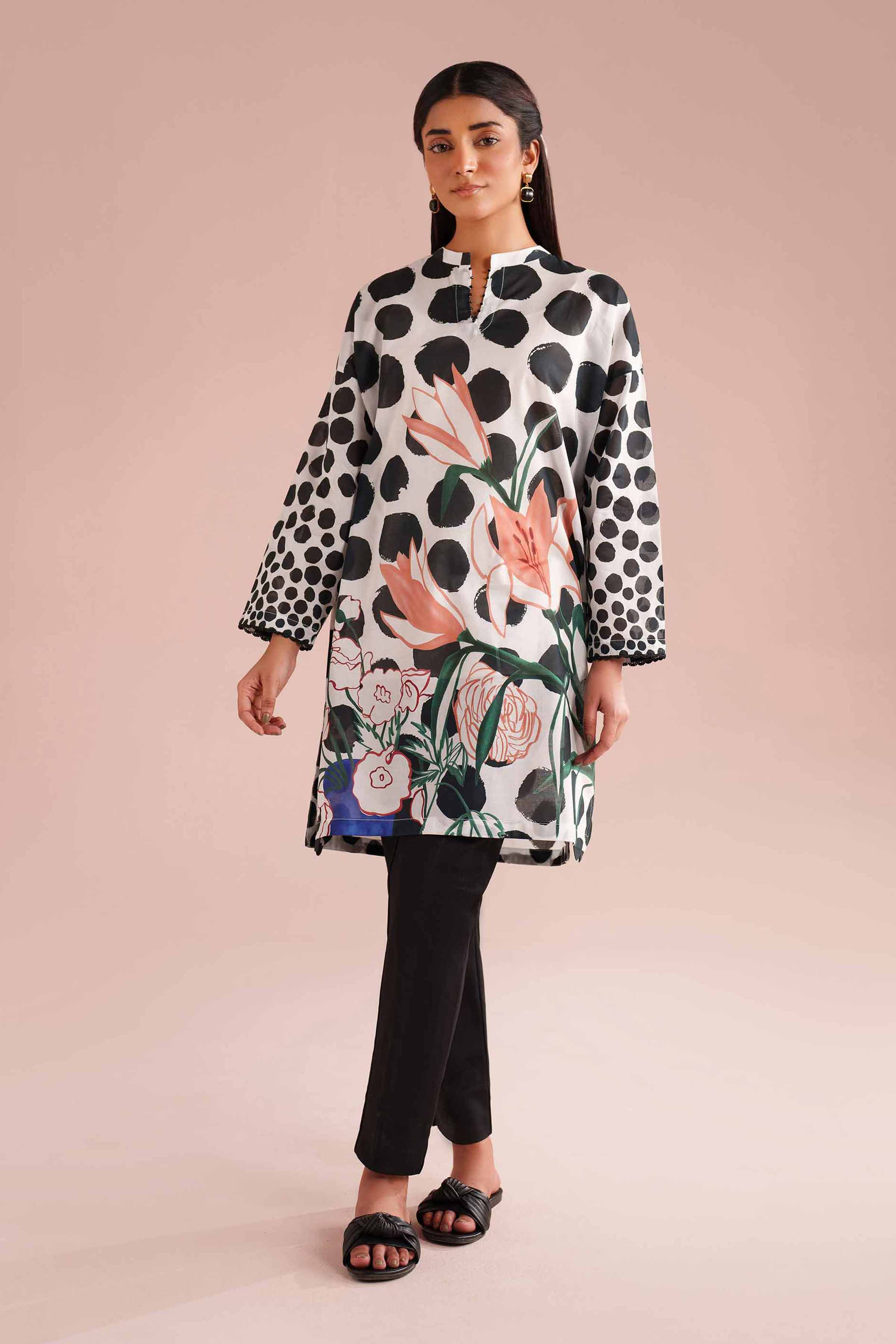 Printed Tunic - PE26-103 for Women - Pret Collection | Nishat | Shop Online