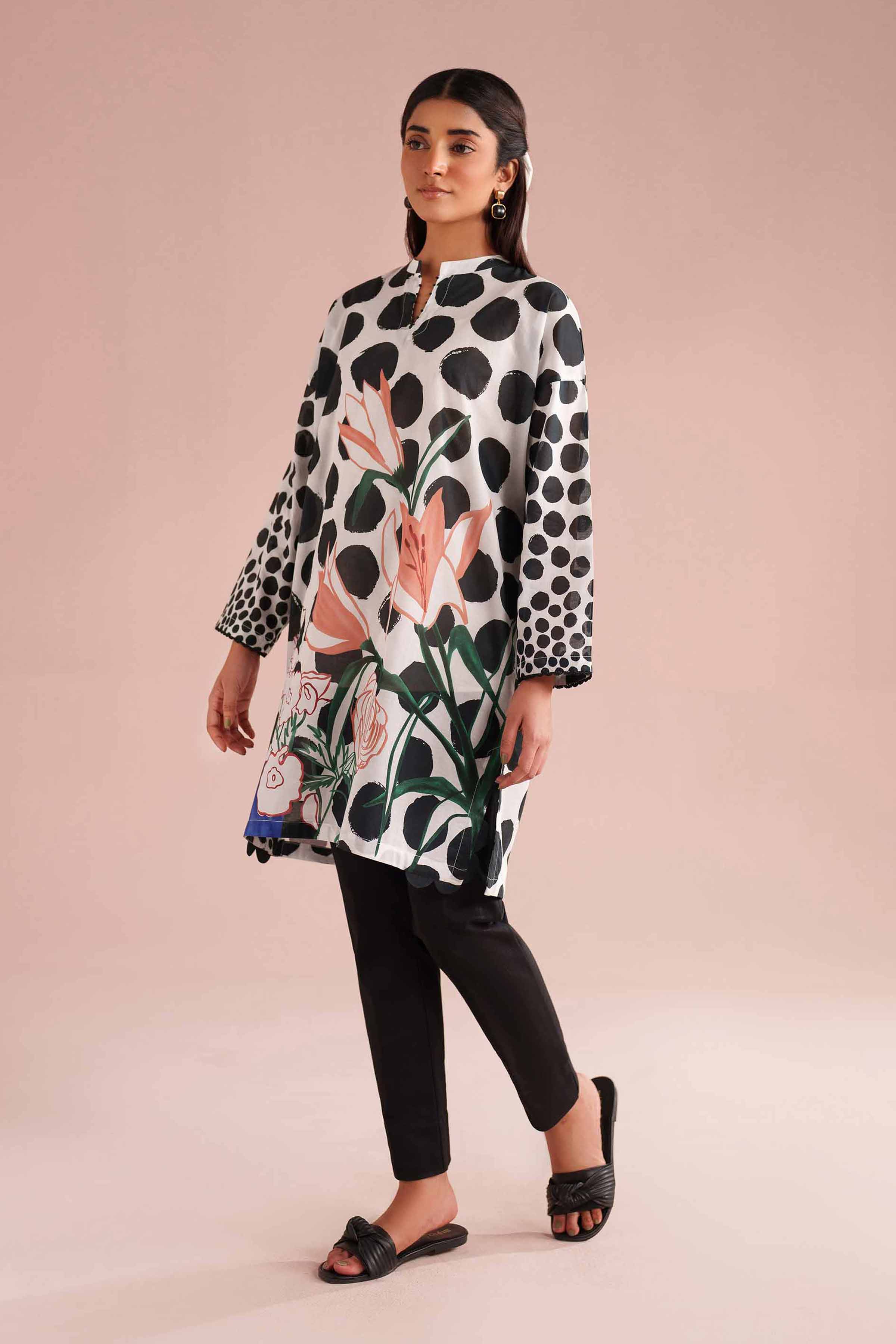 Printed Tunic - PE26-103 for Women - Pret Collection | Nishat | Shop Online