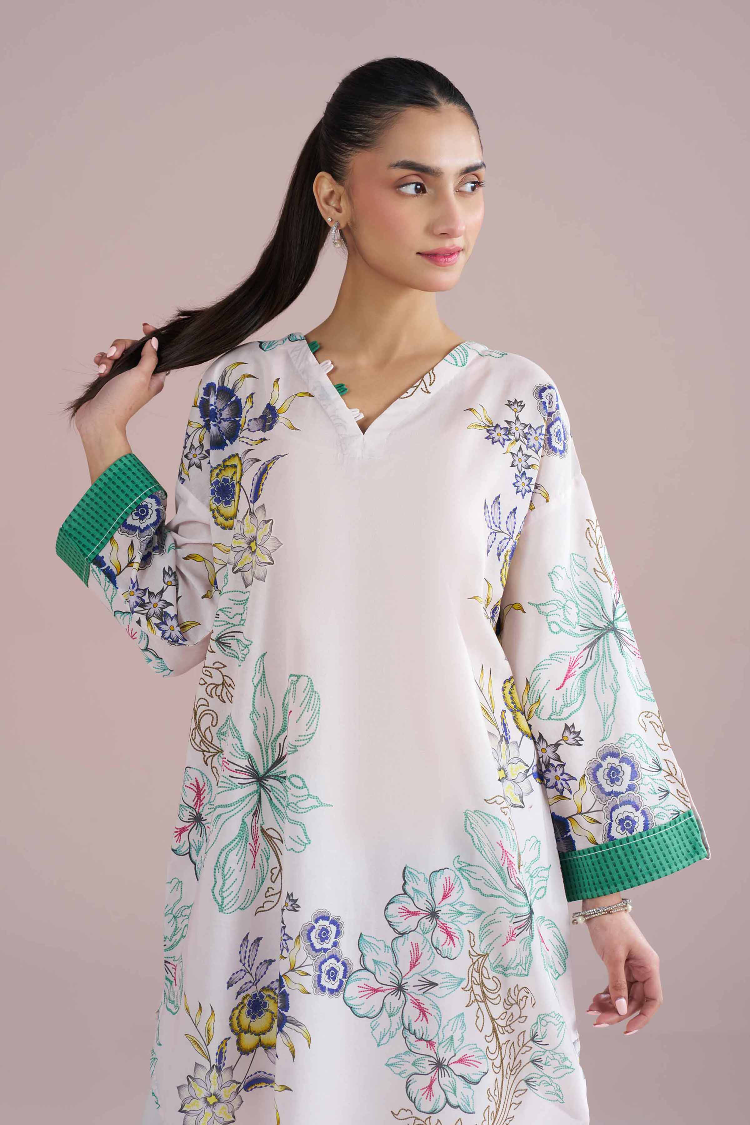 Printed Tunic - PE26-104 for Women - Pret Collection | Nishat | Shop Online