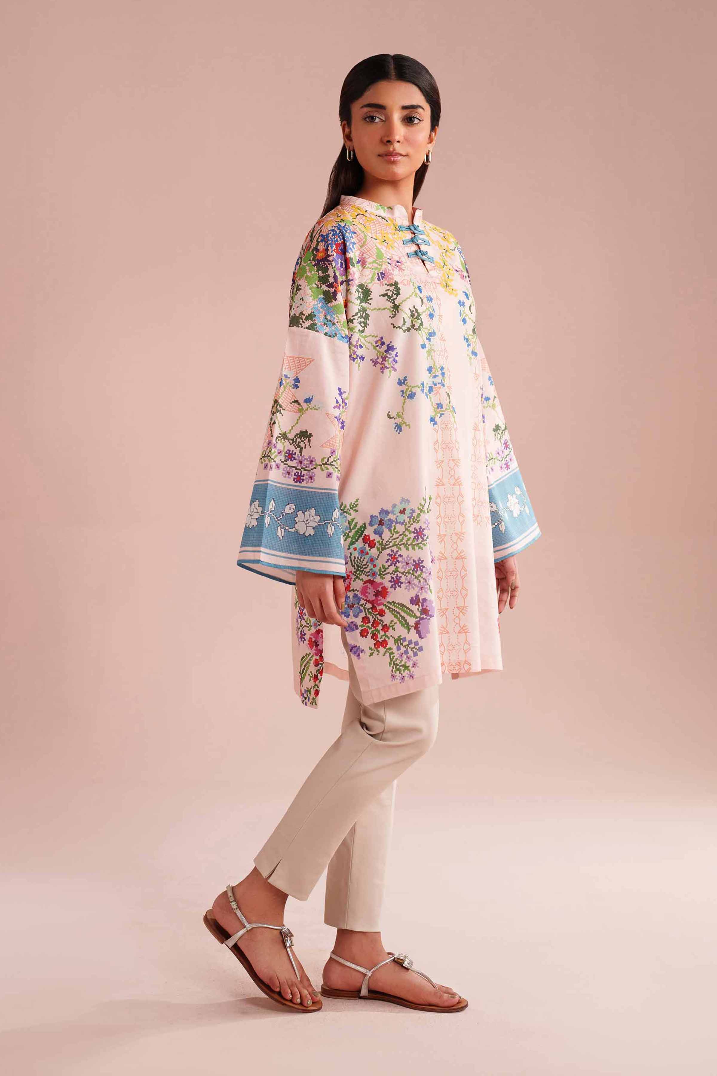 Printed Tunic - PE26-106 for Women - Pret Collection | Nishat | Shop Online