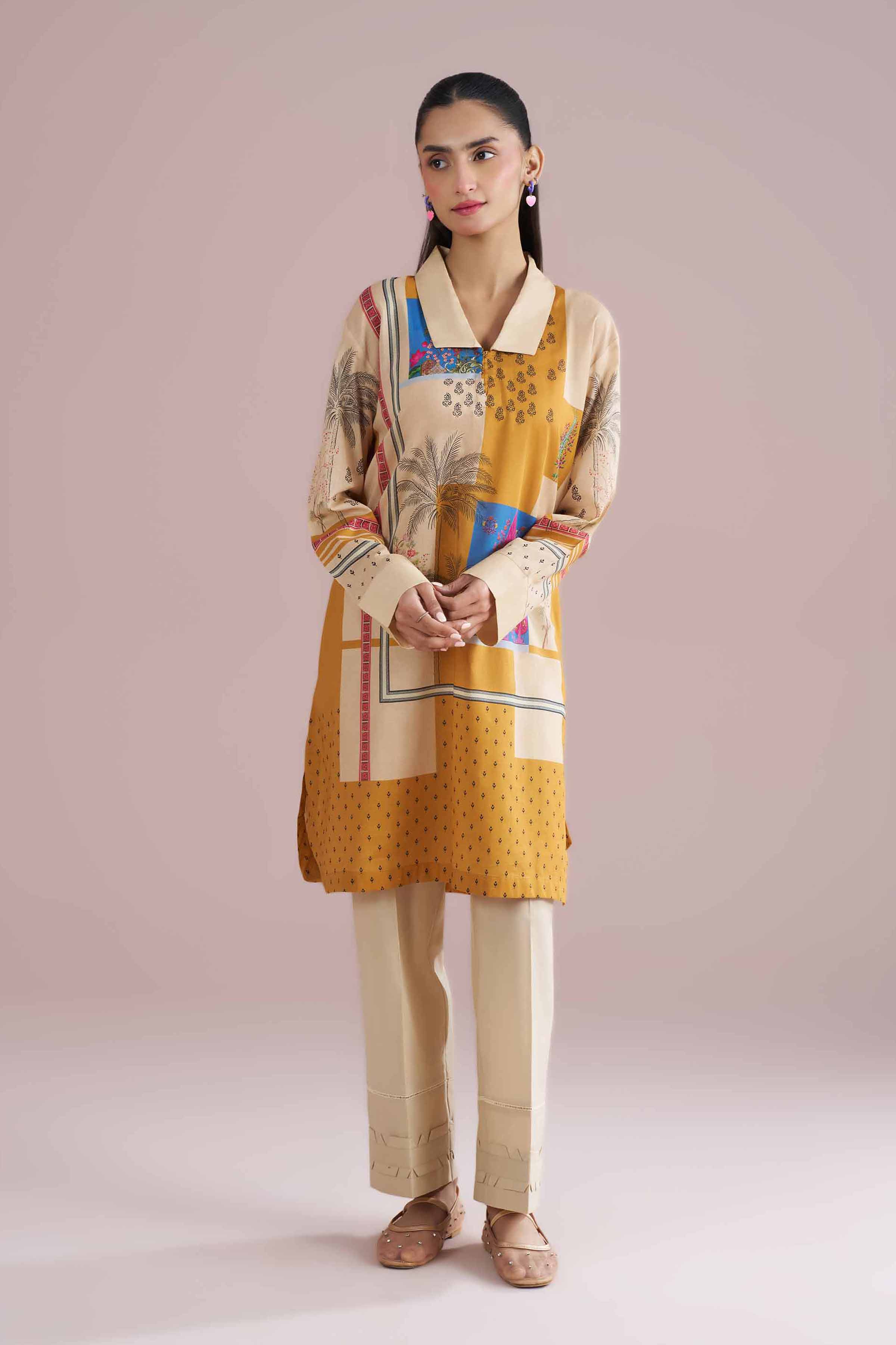 Printed Tunic - PE26-107 for Women - Pret Collection | Nishat | Shop Online