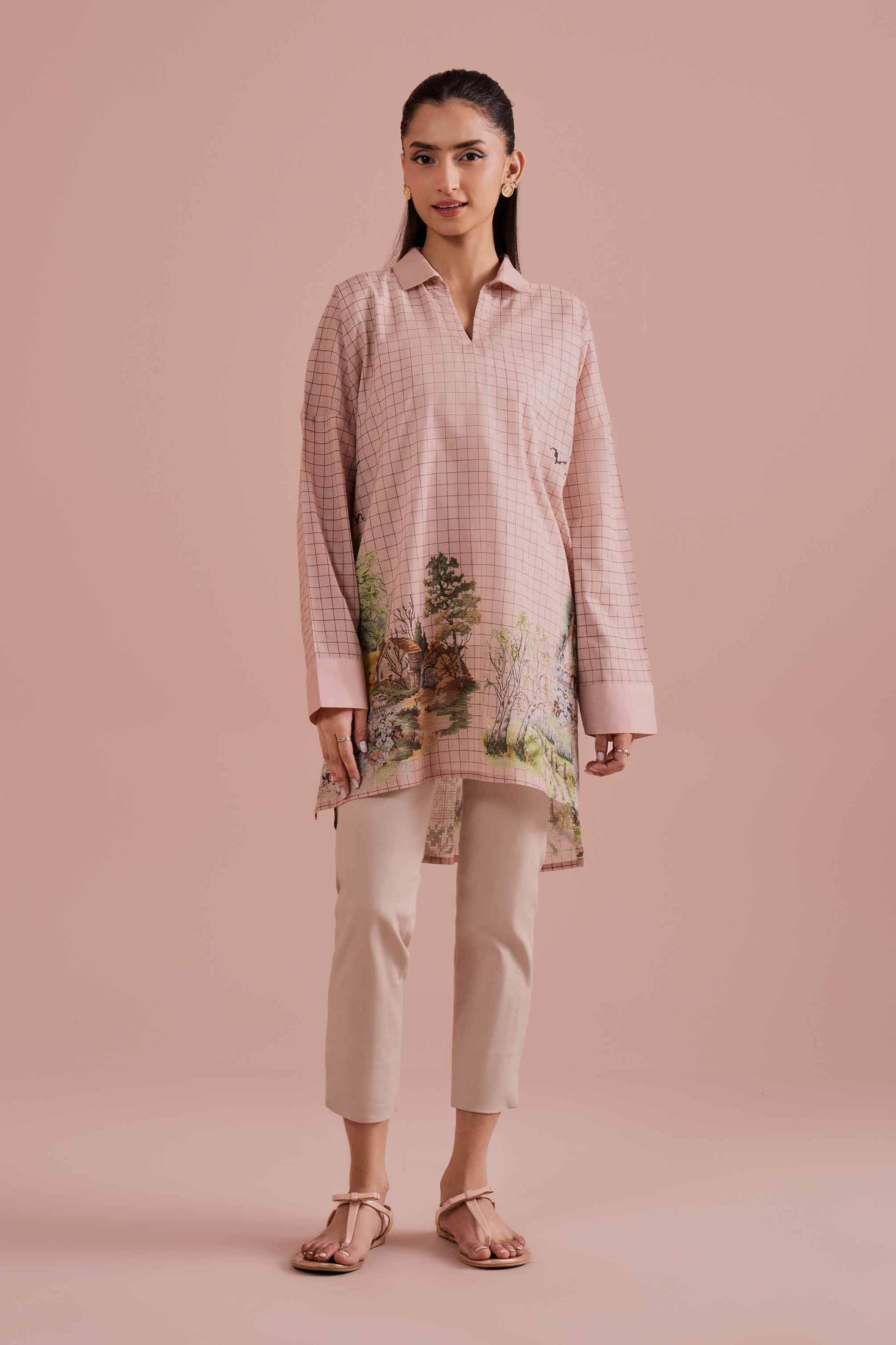 Printed Tunic - PE26-110 for Women - Pret Collection | Nishat | Shop Online