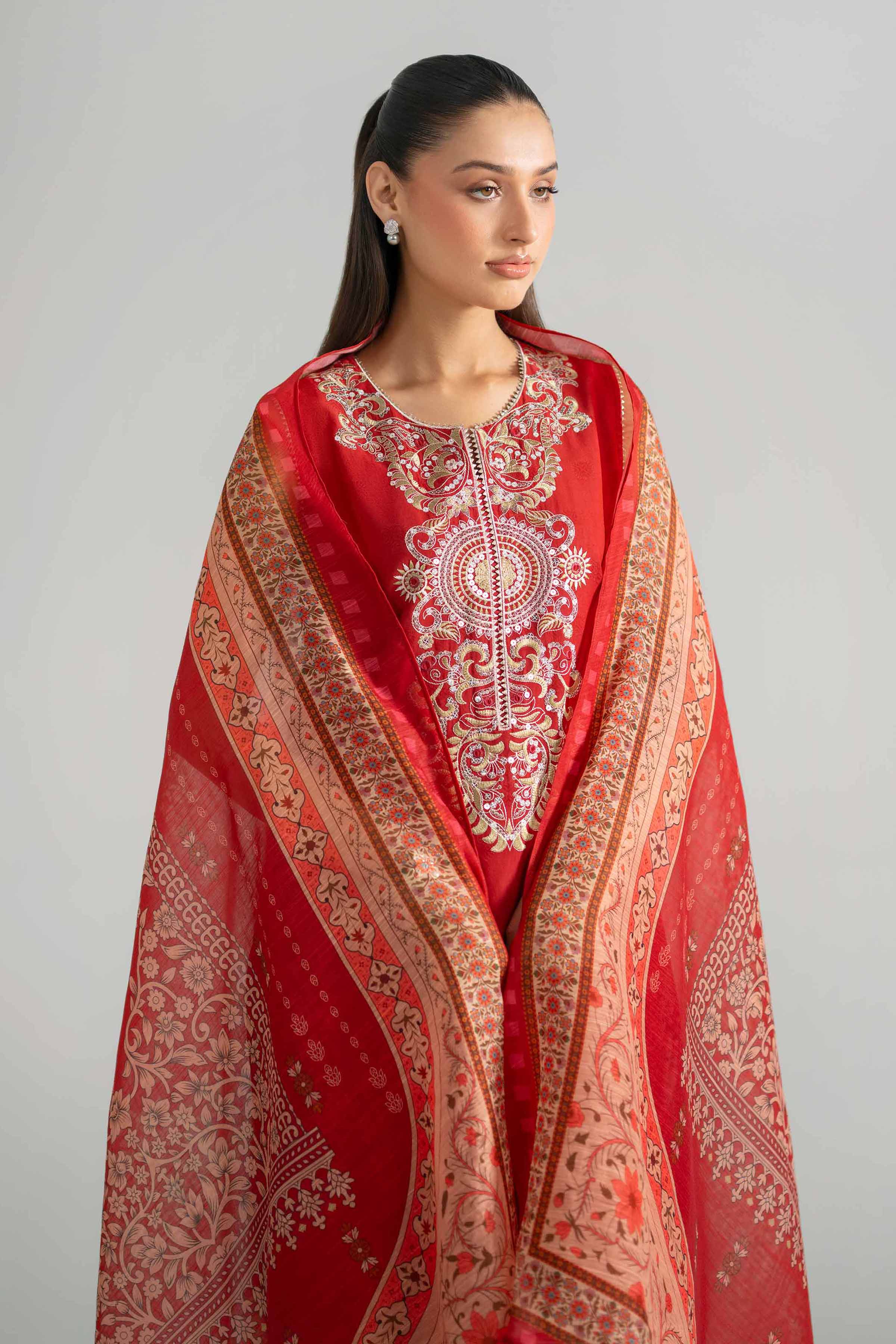 2 Piece - Embroidered Suit - PE26-128