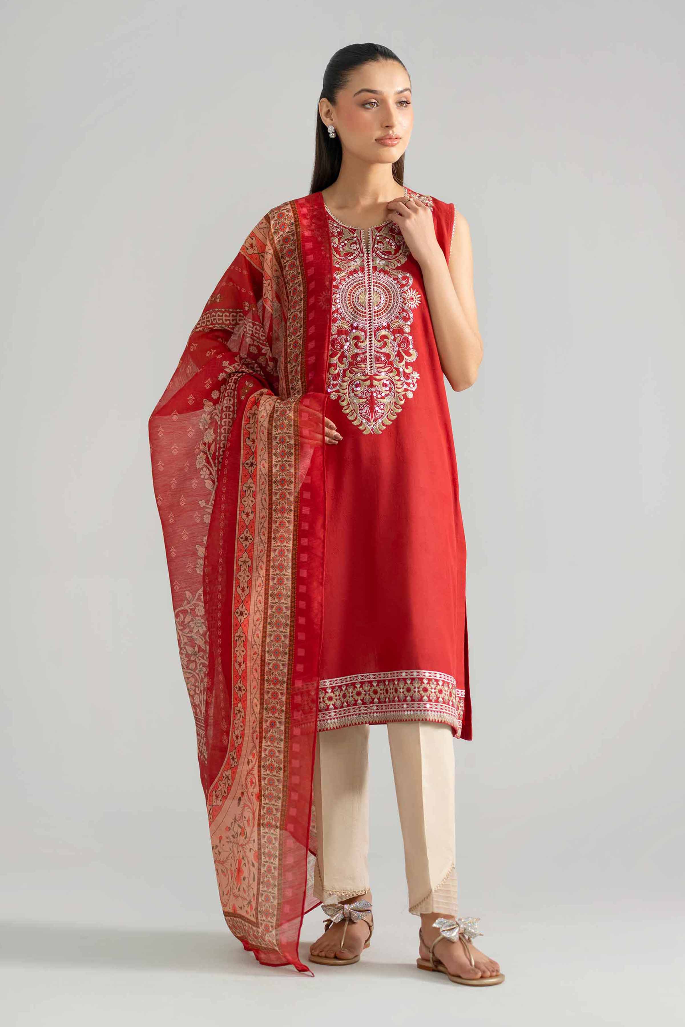 2 Piece - Embroidered Suit - PE26-128