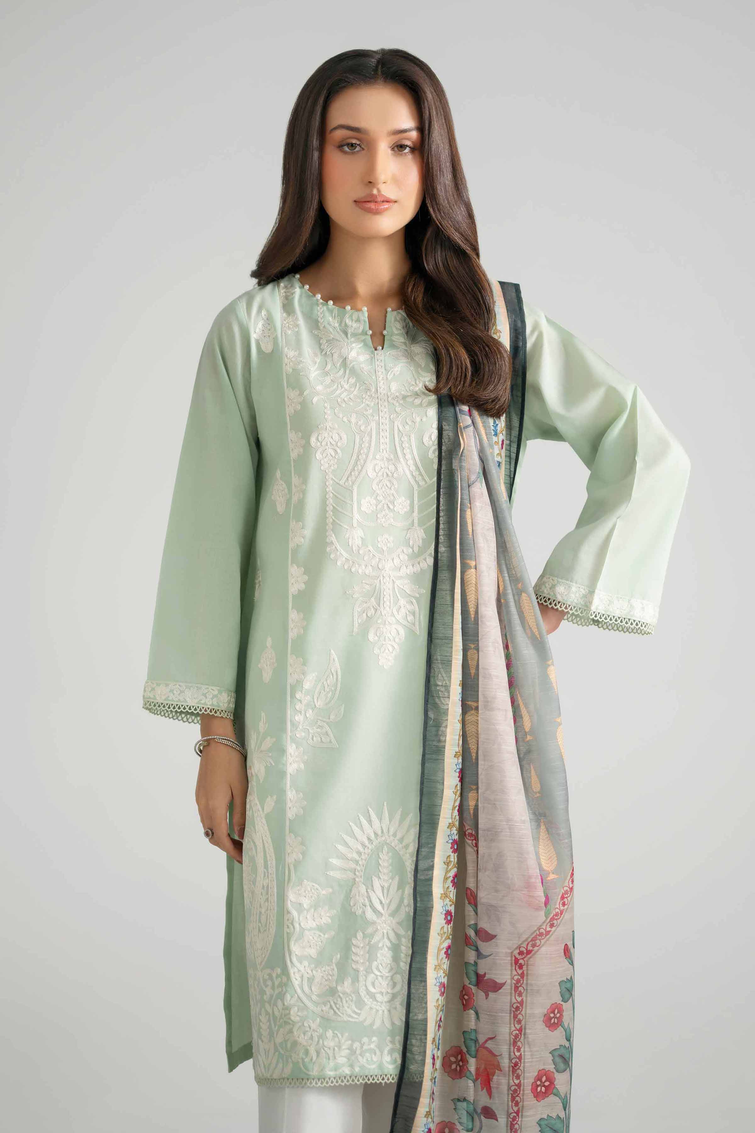 2 Piece - Embroidered Suit - PE26-131