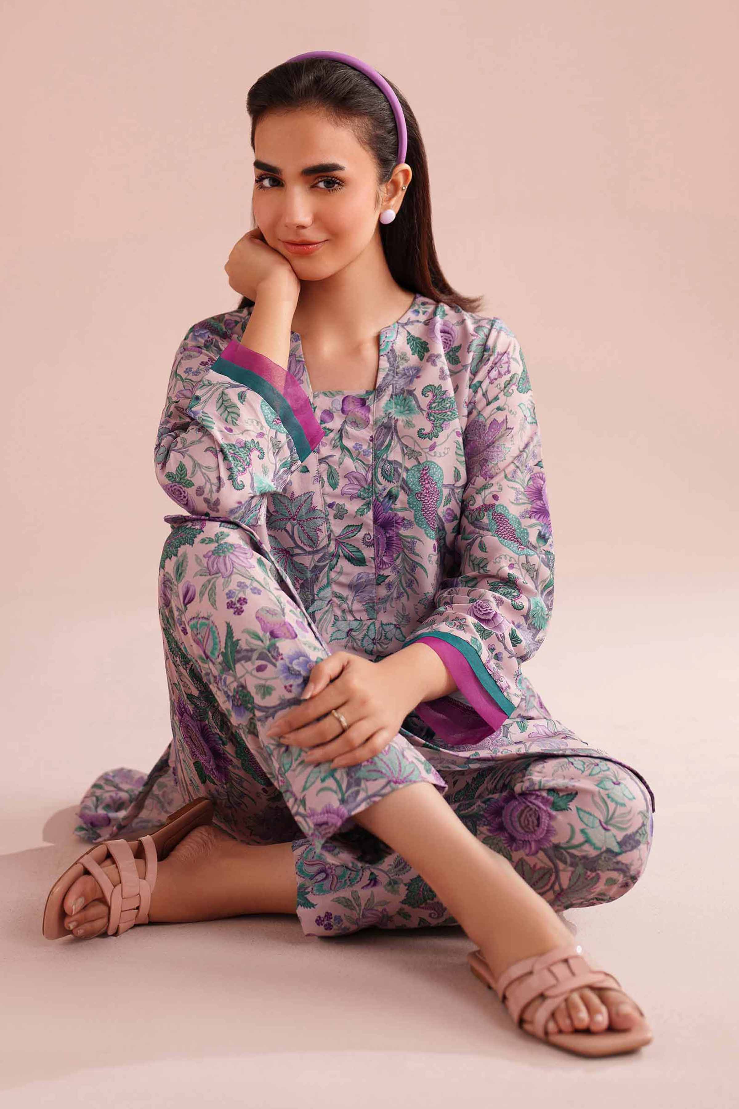 2 Piece - Printed Suit - PE26-14 for Women - Pret Collection | Nishat | Shop Online