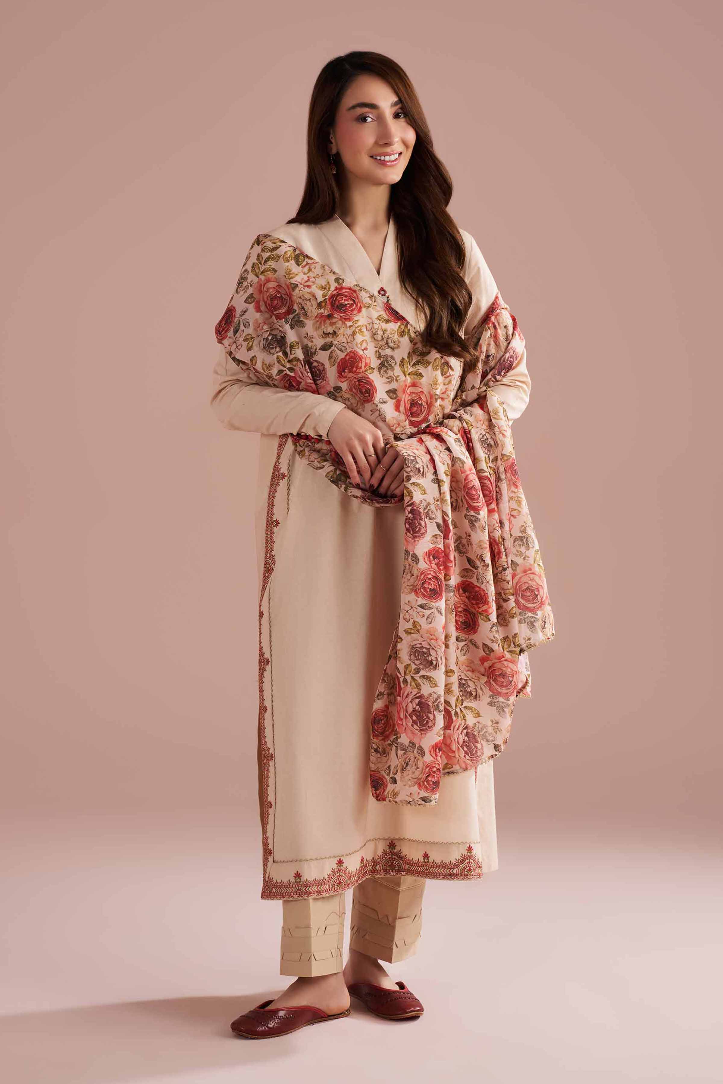 2 Piece - Embroidered Suit - PE26-141 for Women - Pret Collection | Nishat | Shop Online