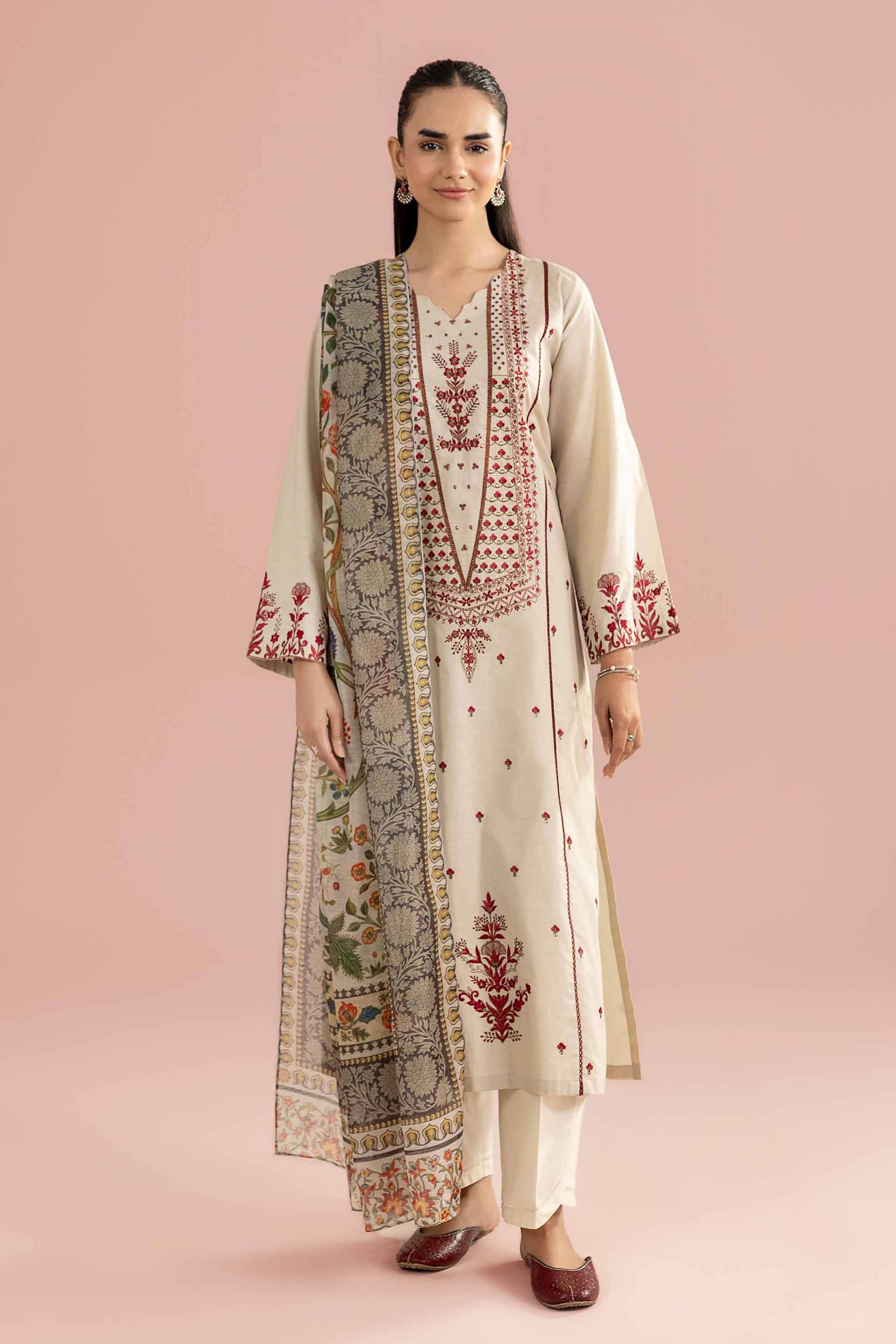 2 Piece - Embroidered Suit - PE26-146 for Women - Pret Collection | Nishat | Shop Online