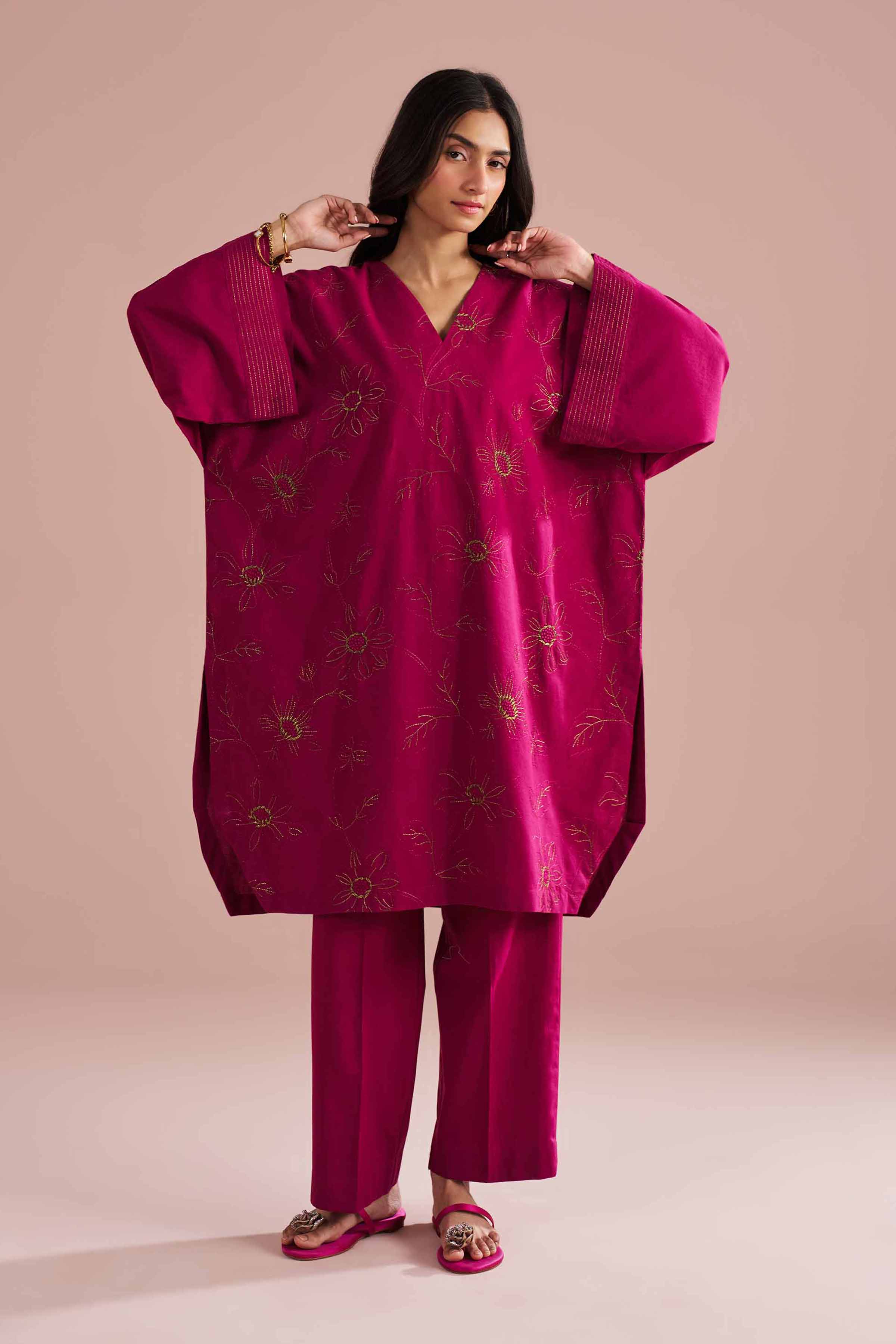 2 Piece - Embroidered Suit - PE26-148 for Women - Pret Collection | Nishat | Shop Online