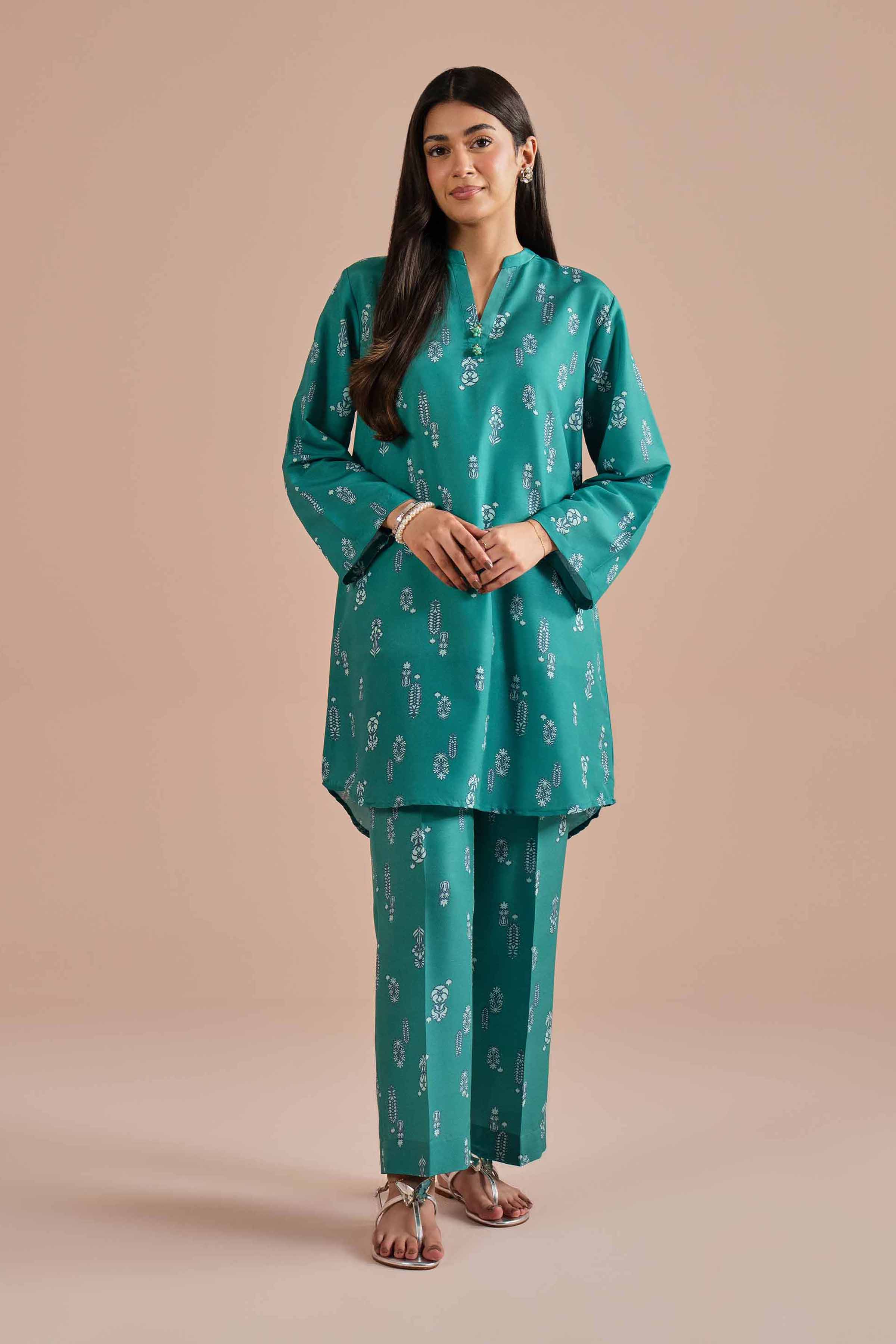 2 Piece - Printed Suit - PE26-15 for Women - Pret Collection | Nishat | Shop Online
