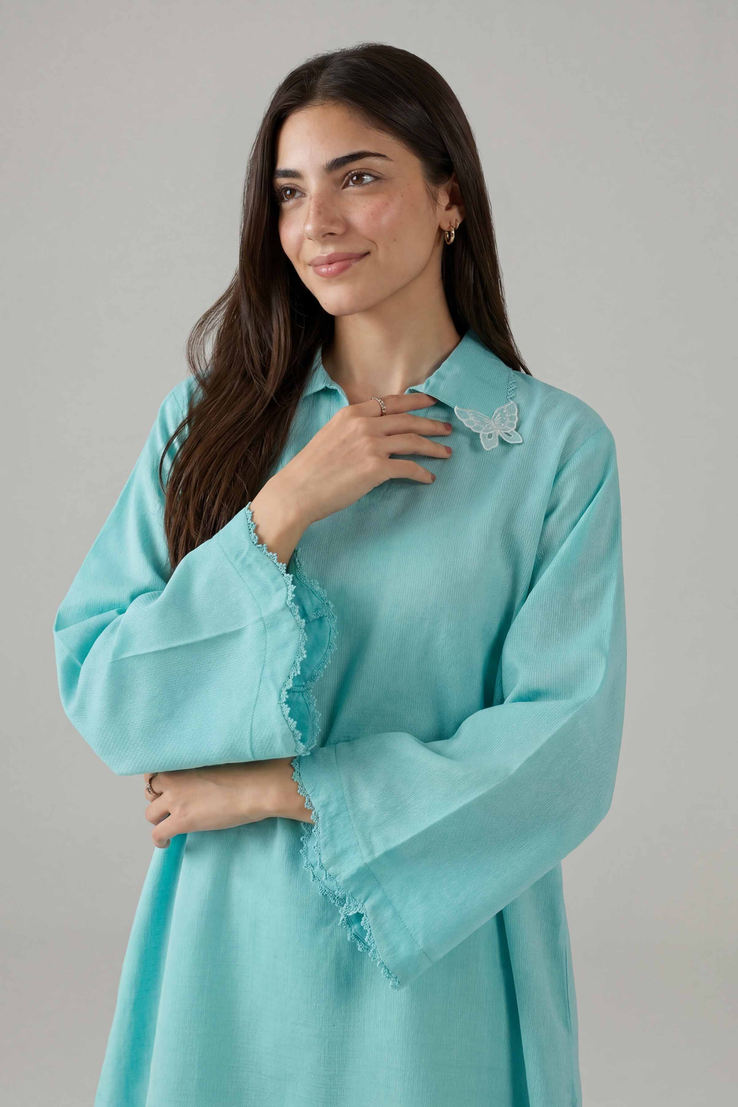 2 Piece - Embroidered Suit - PE26-159