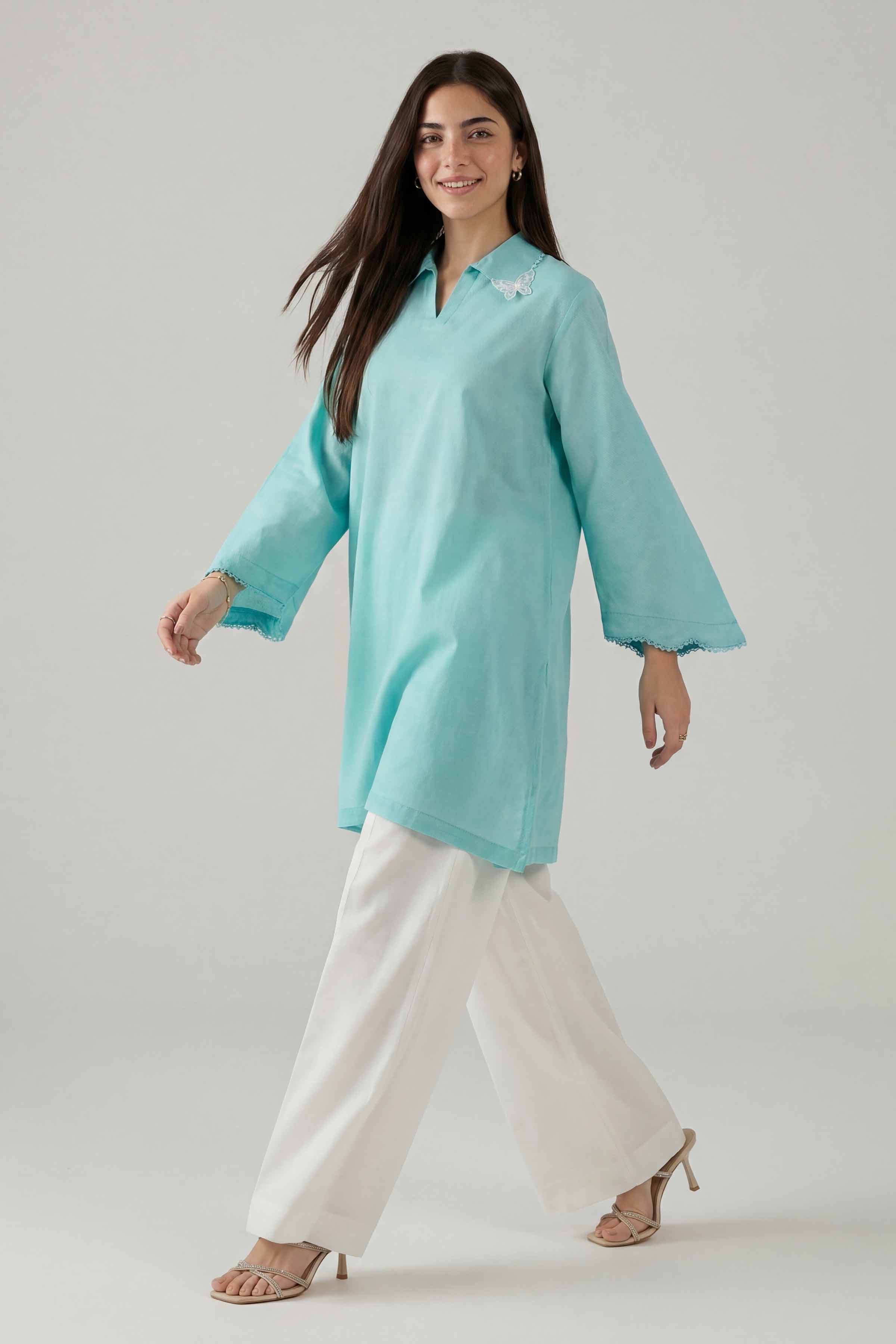 2 Piece - Embroidered Suit - PE26-159