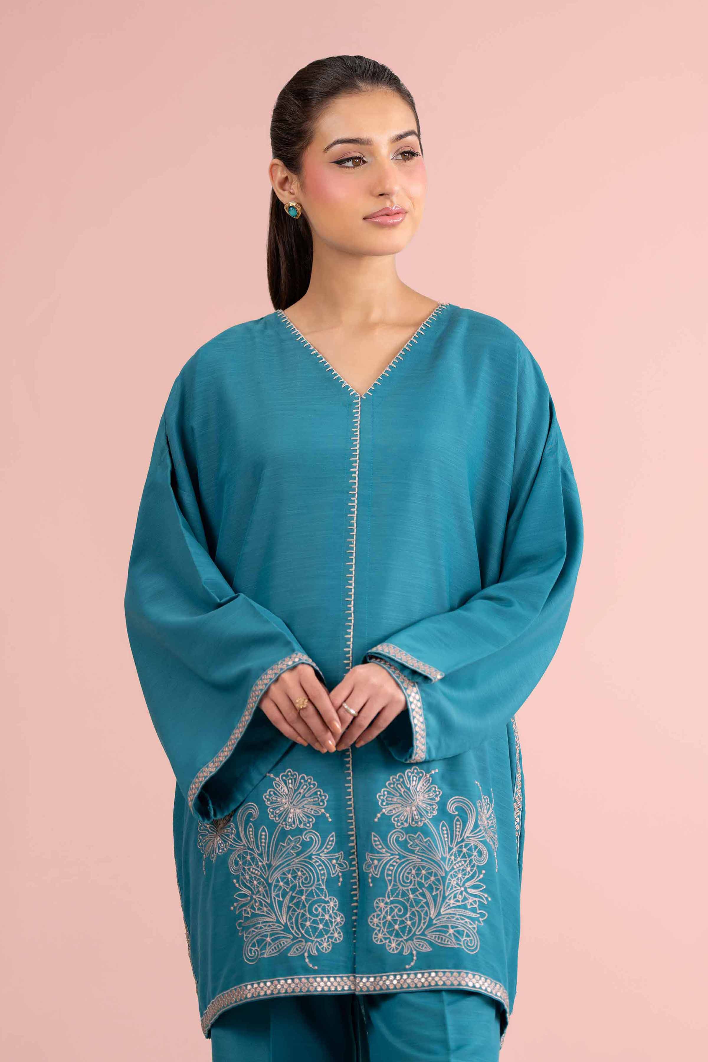 2 Piece - Embroidered Suit - PE26-165