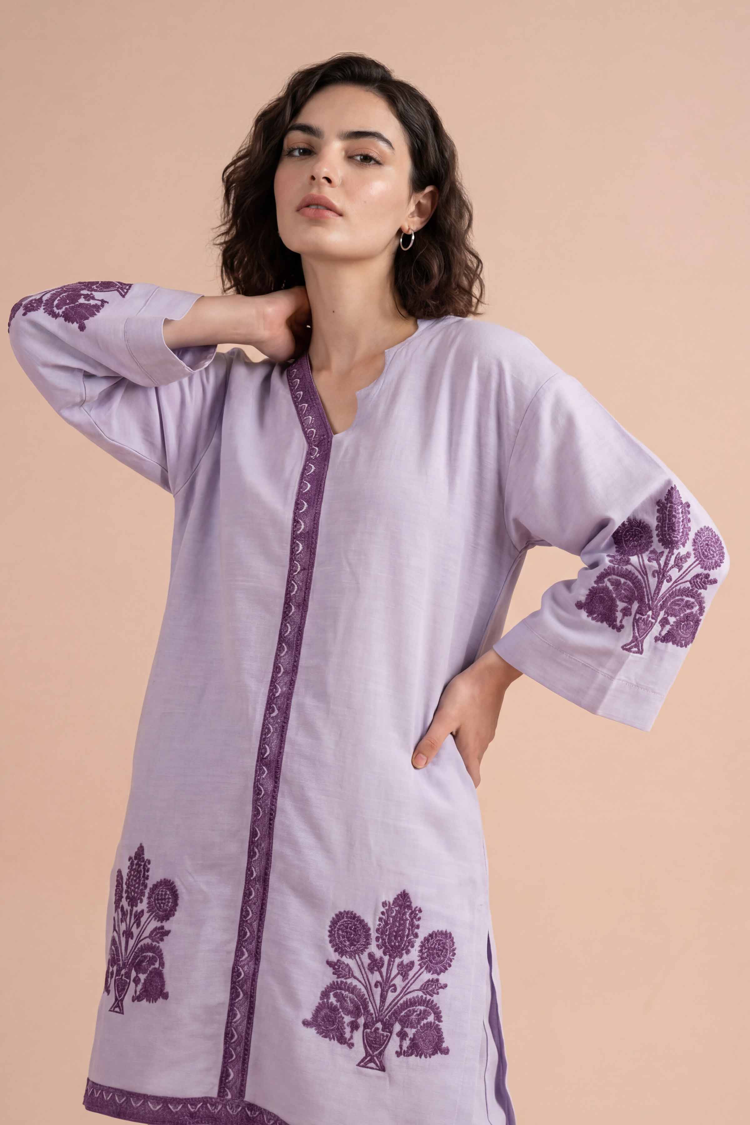 2 Piece - Embroidered Suit - PE26-170