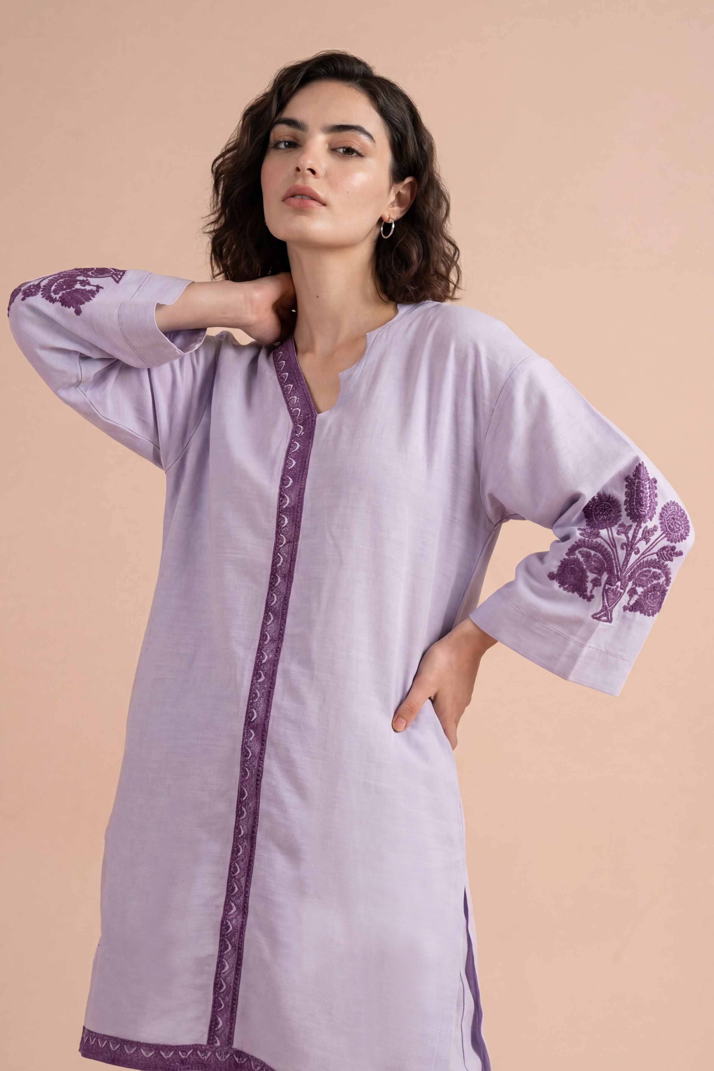 2 Piece - Embroidered Suit - PE26-170