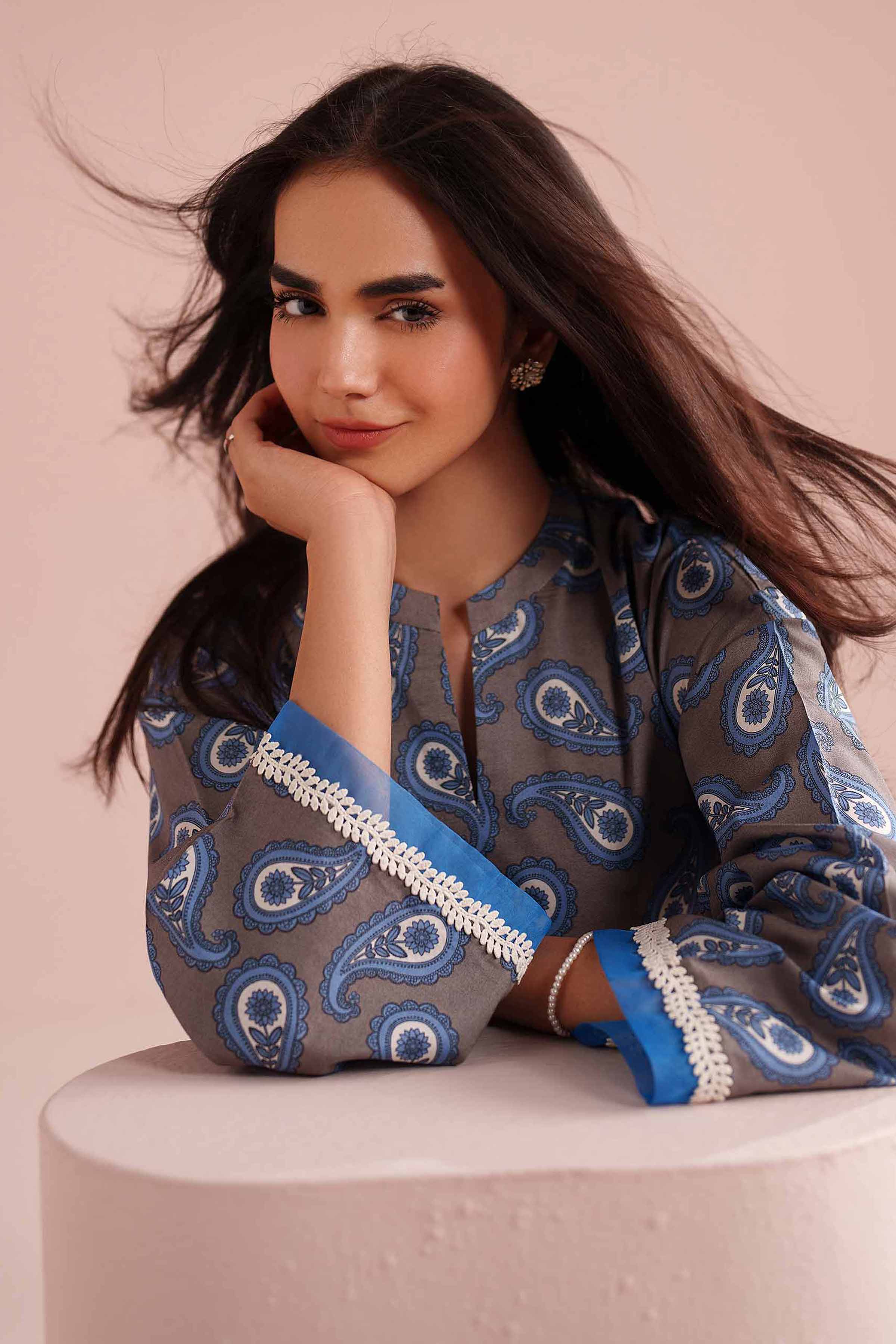 2 Piece - Printed Suit - PE26-182 for Women - Pret Collection | Nishat | Shop Online