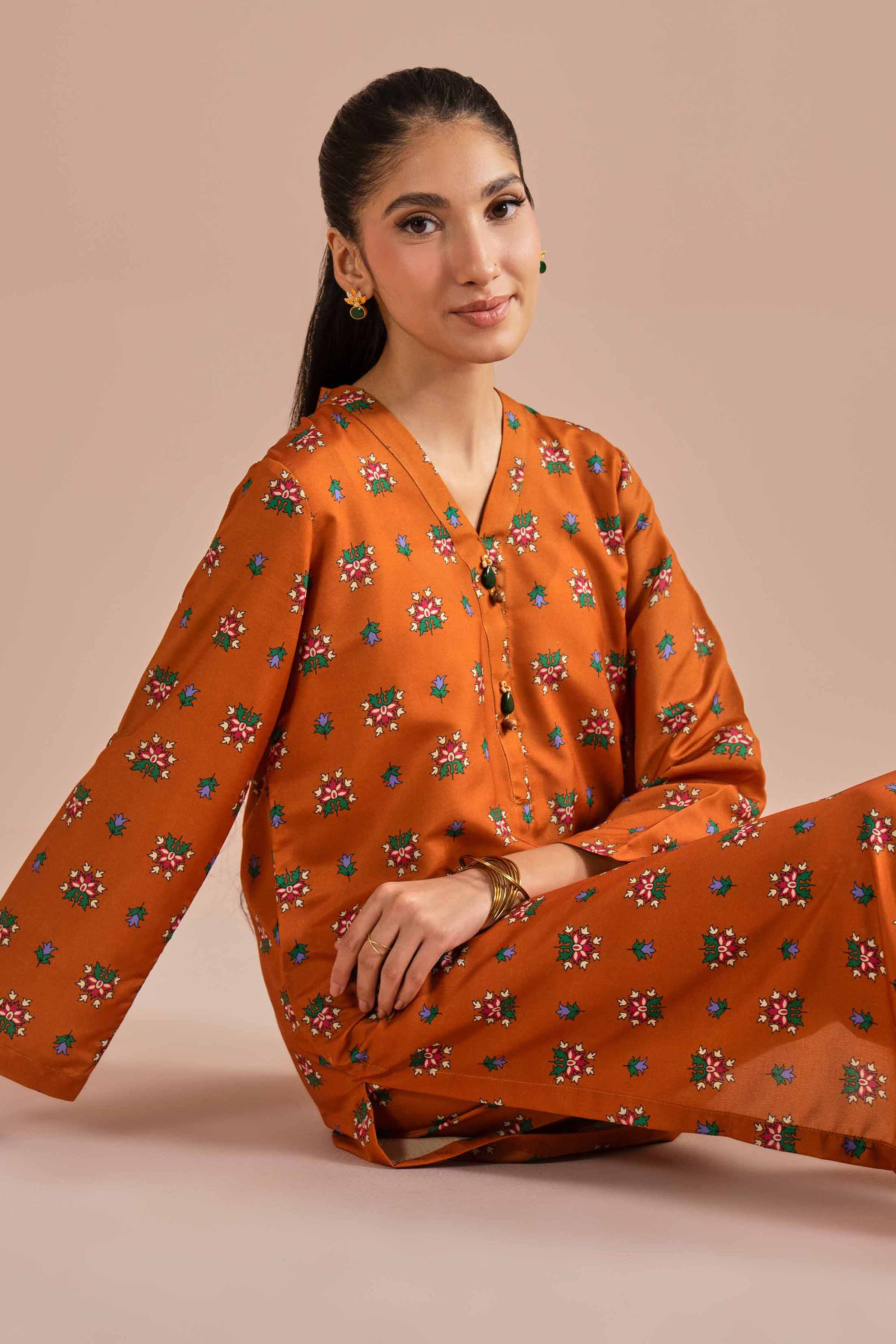 2 Piece - Printed Suit - PE26-19 for Women - Pret Collection | Nishat | Shop Online