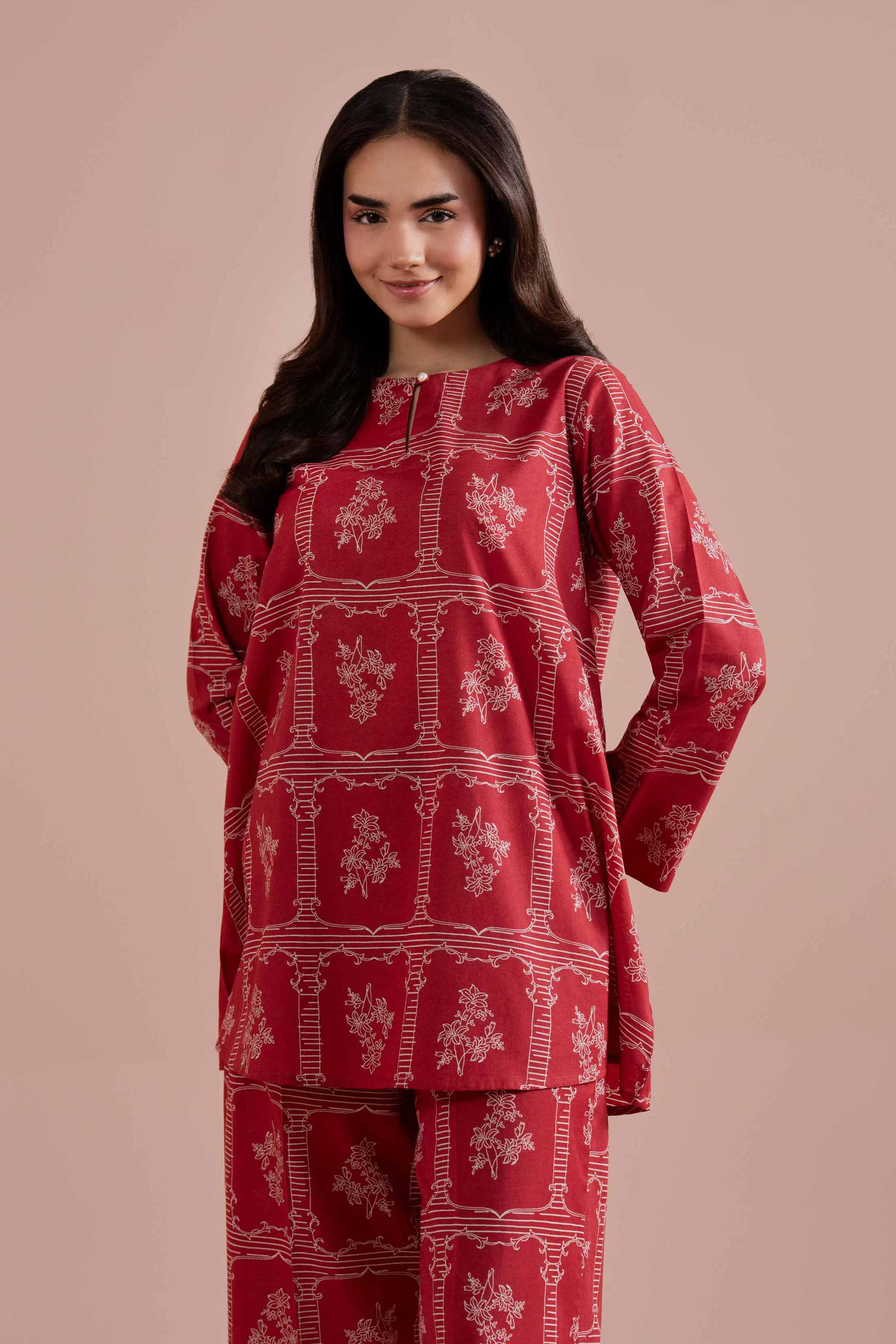 2 Piece - Printed Suit - PE26-193 for Women - Pret Collection | Nishat | Shop Online