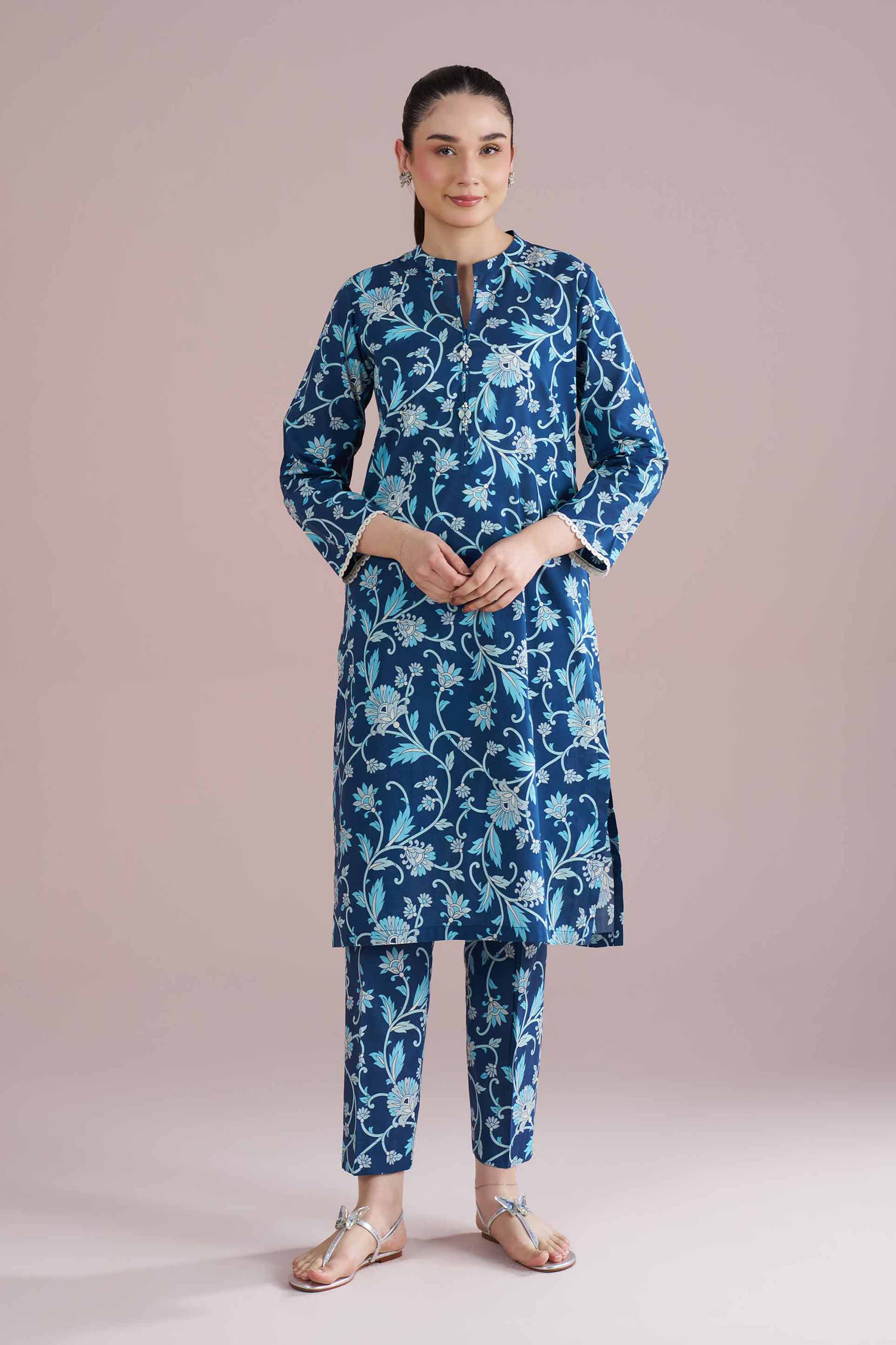 2 Piece - Printed Suit - PE26-195 for Women - Pret Collection | Nishat | Shop Online