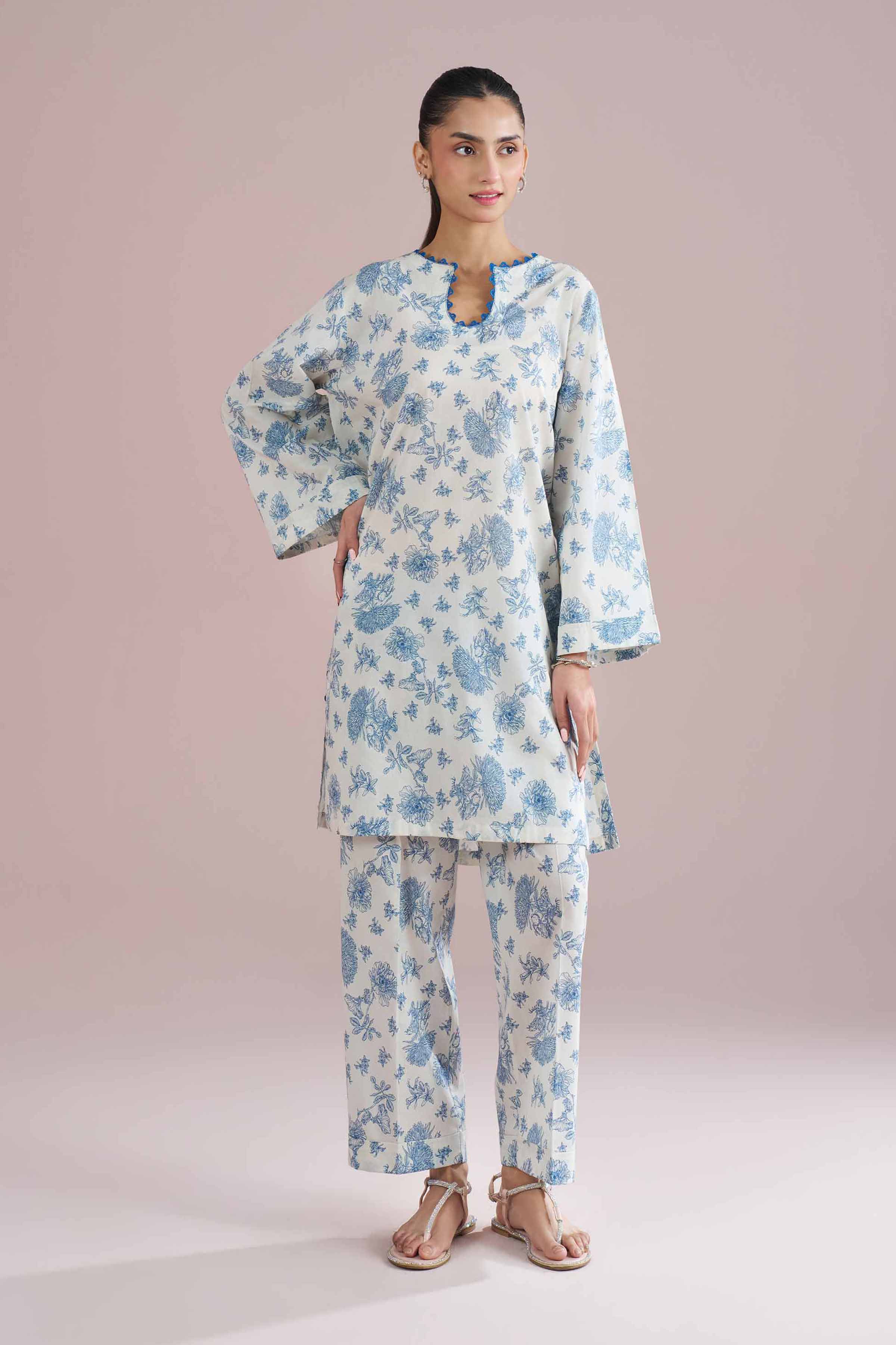 2 Piece - Printed Suit - PE26-197 for Women - Pret Collection | Nishat | Shop Online