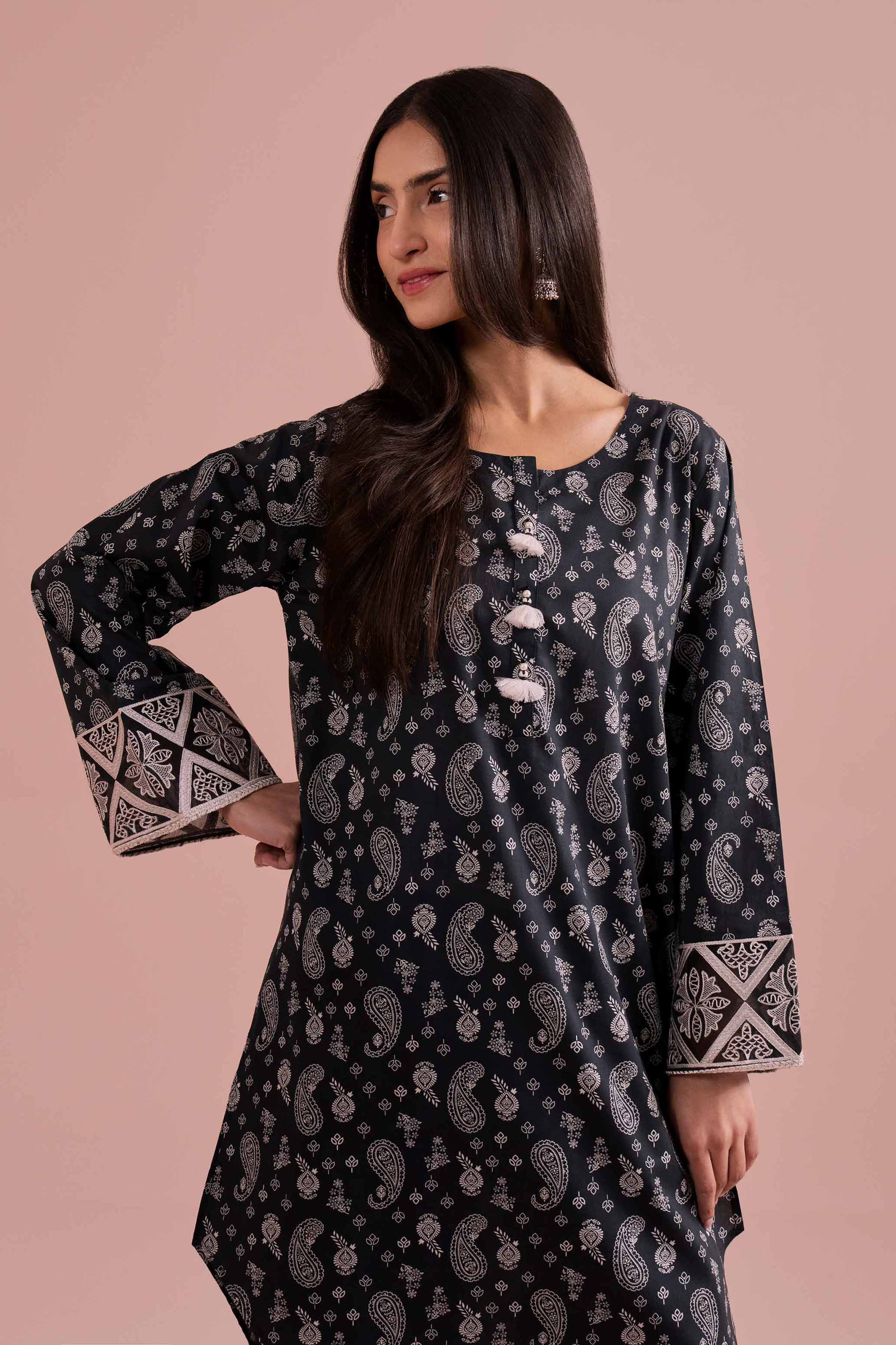 2 Piece - Printed Embroidered Suit - PE26-200 for Women - Pret Collection | Nishat | Shop Online