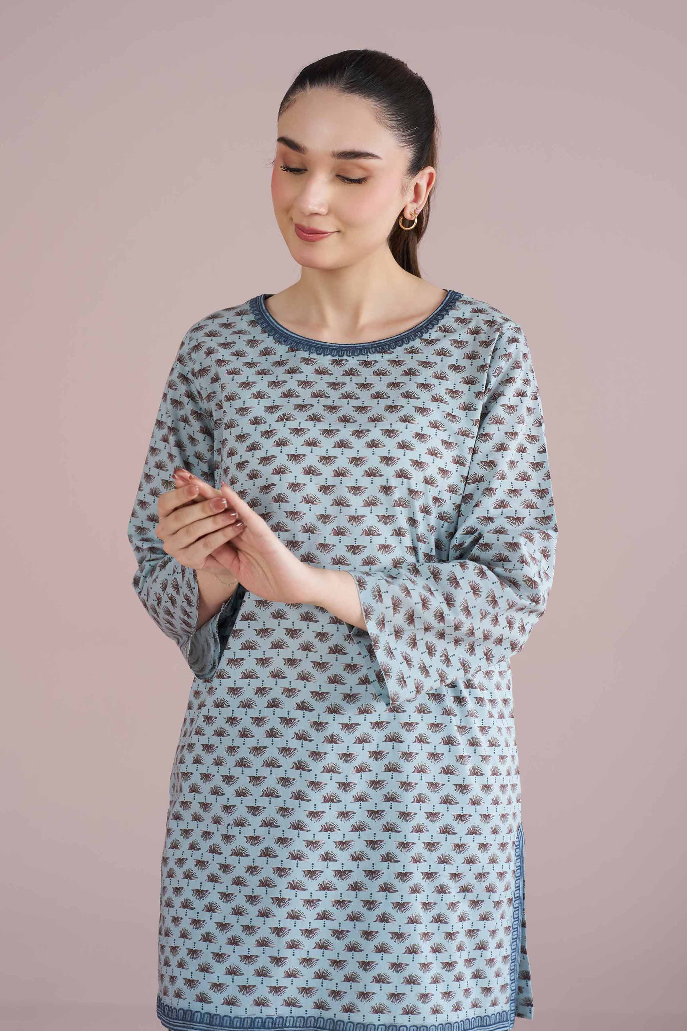 2 Piece - Printed Embroidered Suit - PE26-202 for Women - Pret Collection | Nishat | Shop Online