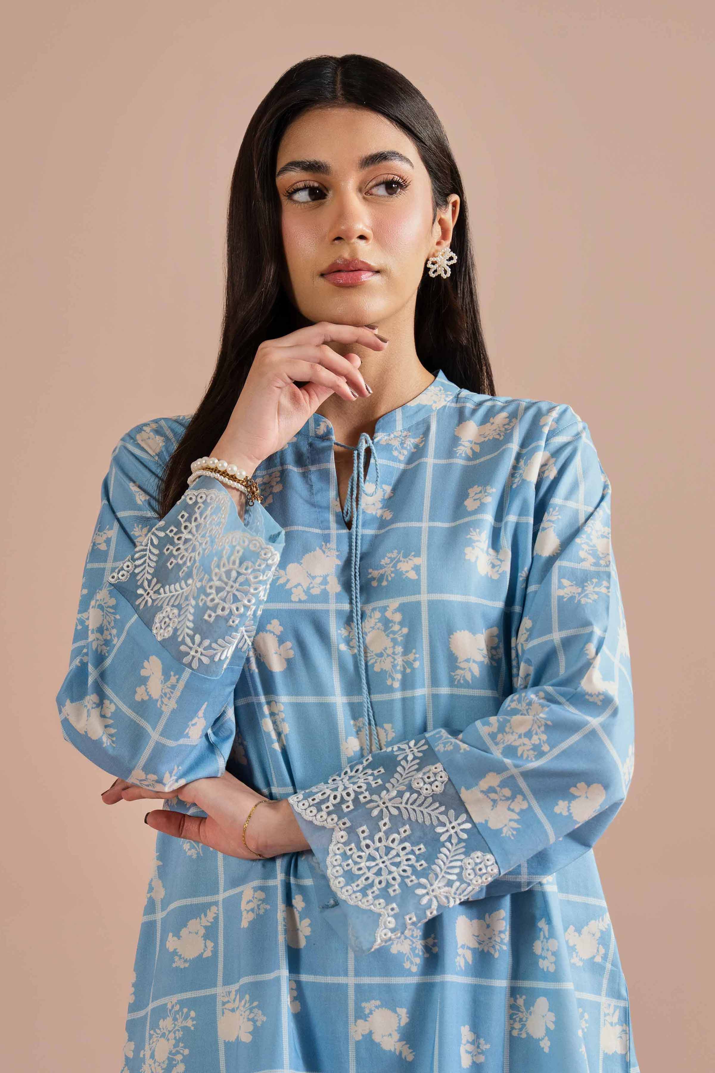 2 Piece - Printed Embroidered Suit - PE26-204 for Women - Pret Collection | Nishat | Shop Online