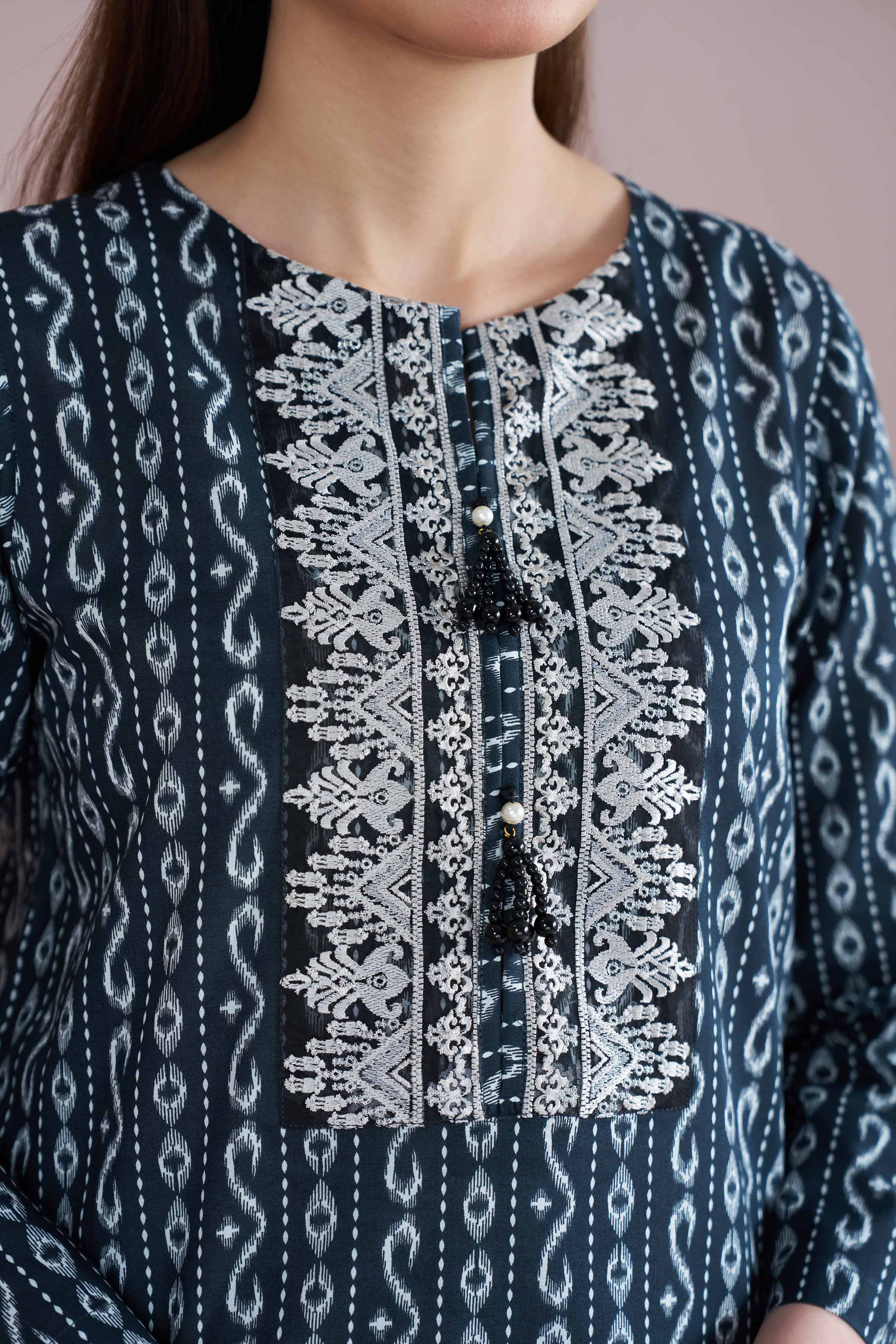 2 Piece - Printed Embroidered Suit - PE26-207 for Women - Pret Collection | Nishat | Shop Online