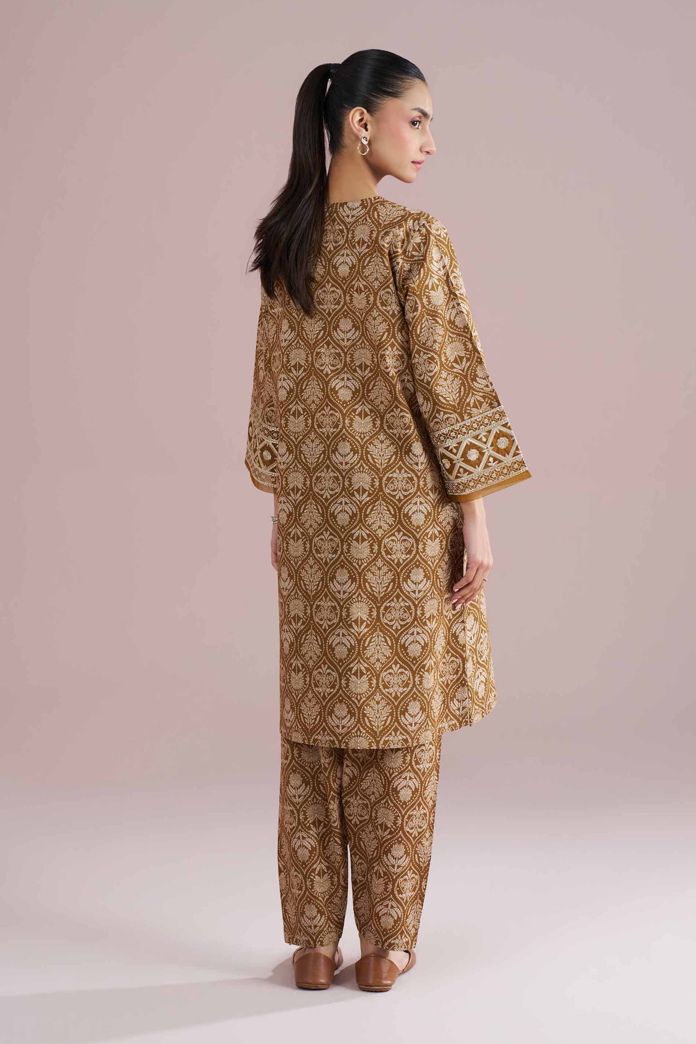 2 Piece - Printed Embroidered Suit - PE26-212 for Women - Pret Collection | Nishat | Shop Online