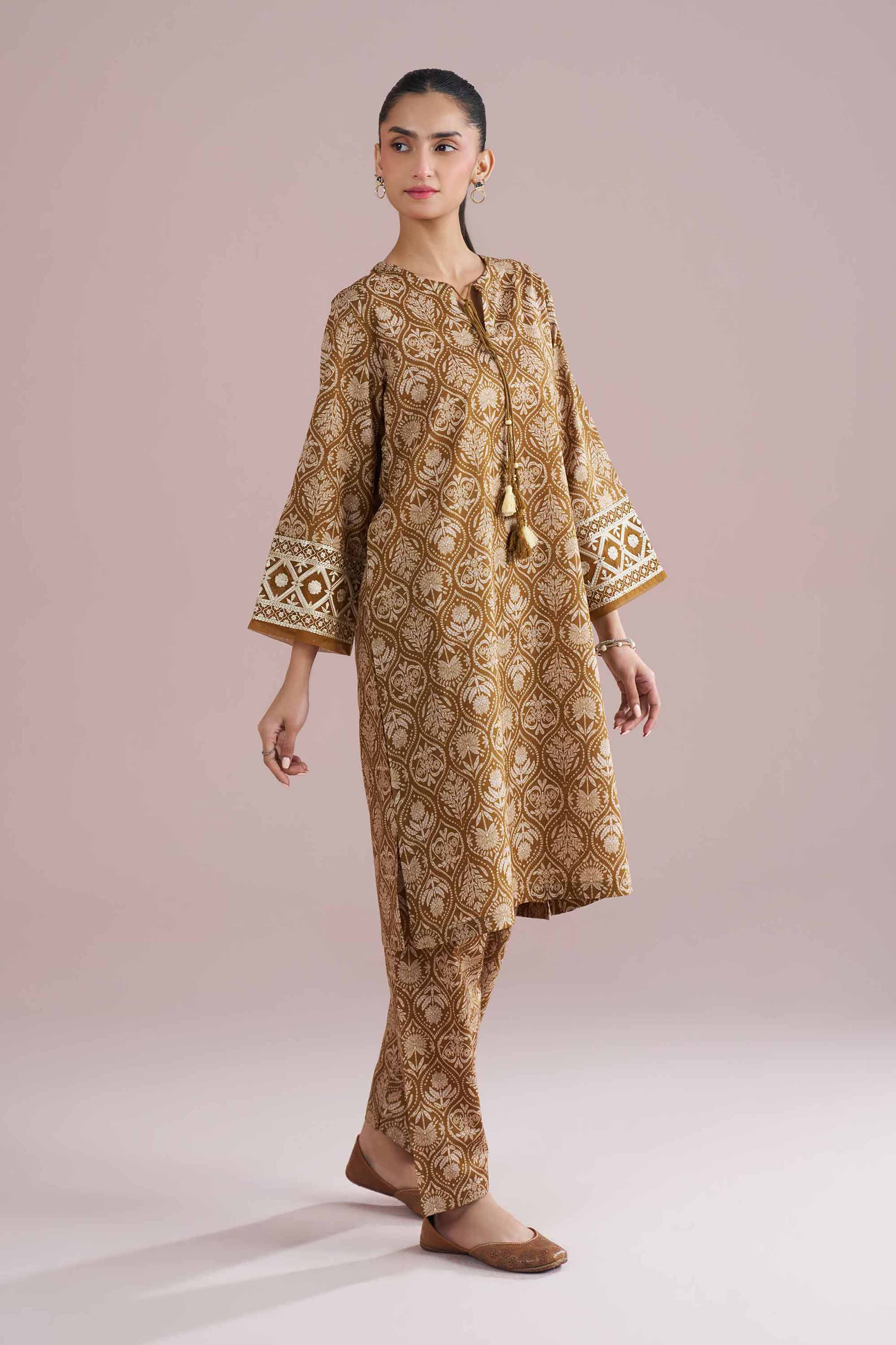 2 Piece - Printed Embroidered Suit - PE26-212 for Women - Pret Collection | Nishat | Shop Online