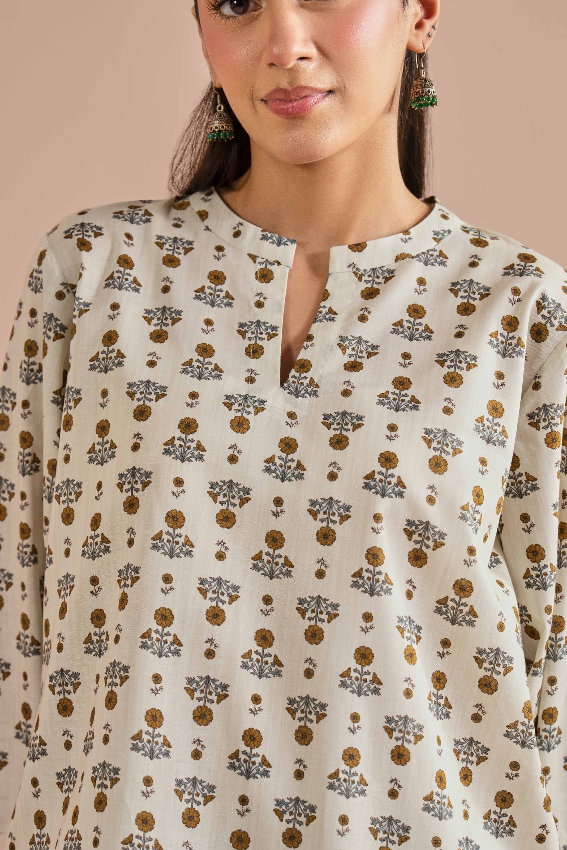 2 Piece - Printed Embroidered Suit - PE26-214 for Women - Pret Collection | Nishat | Shop Online