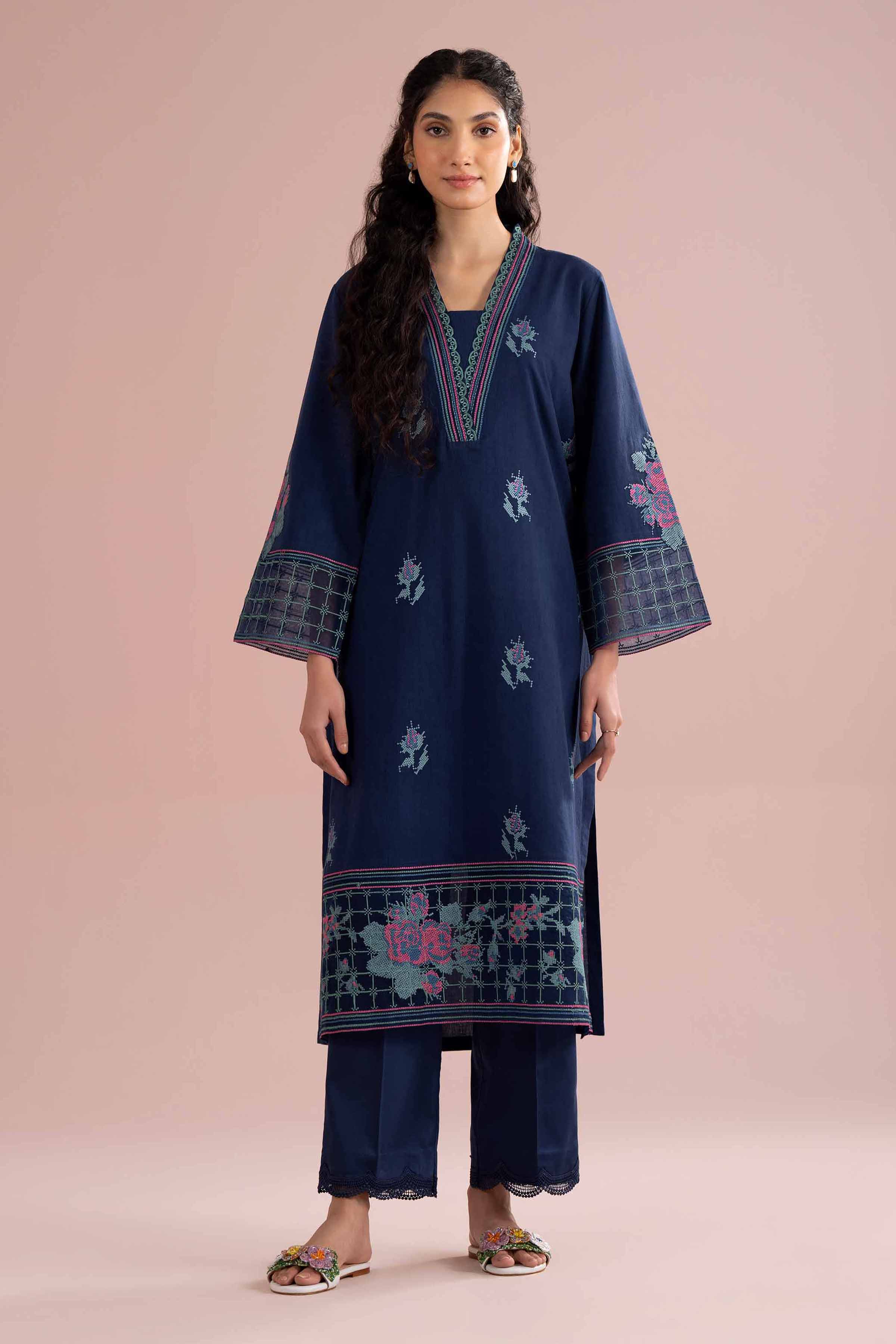2 Piece - Embroidered Suit - PE26-230