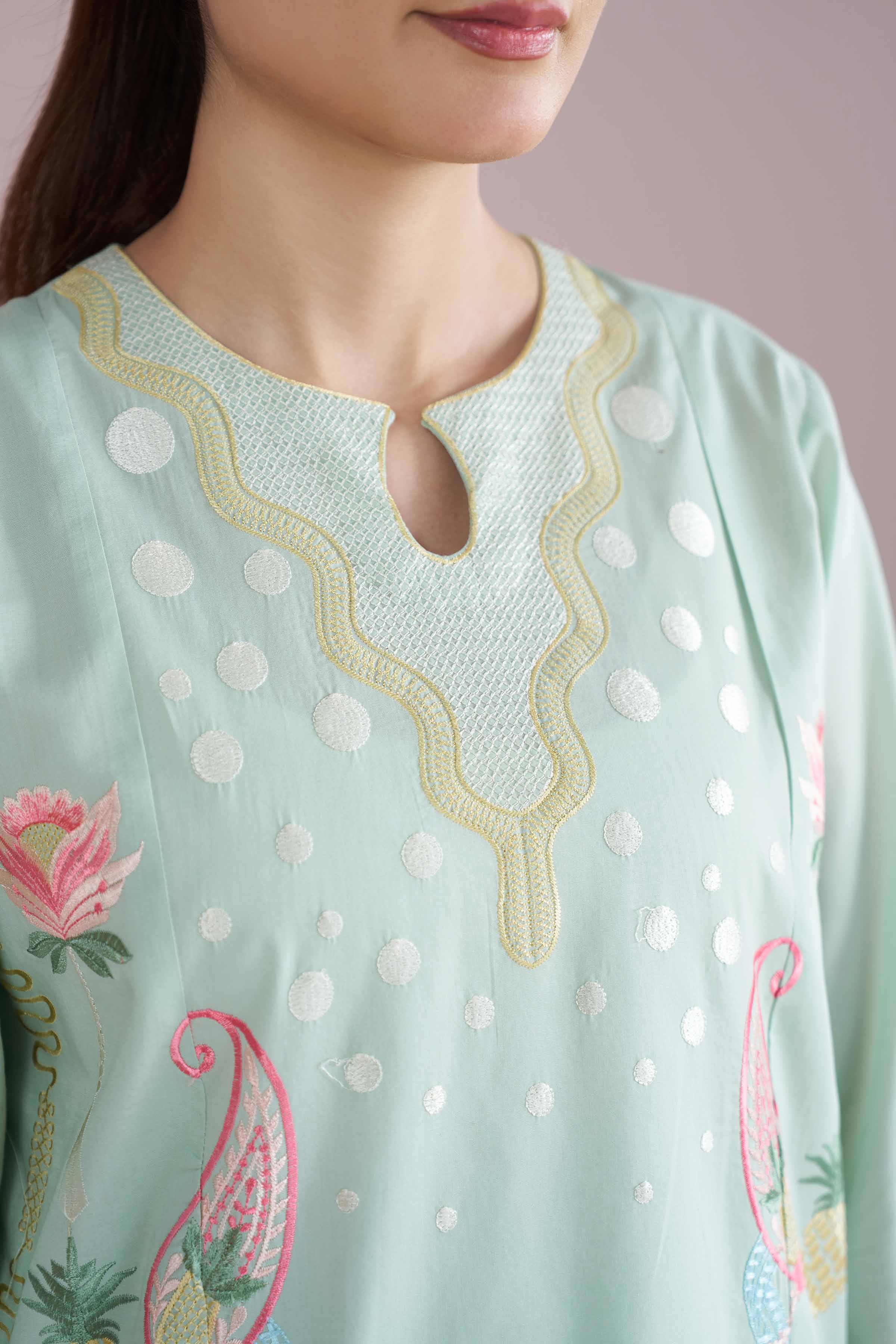 2 Piece - Embroidered Suit - PE26-235 for Women - Pret Collection | Nishat | Shop Online