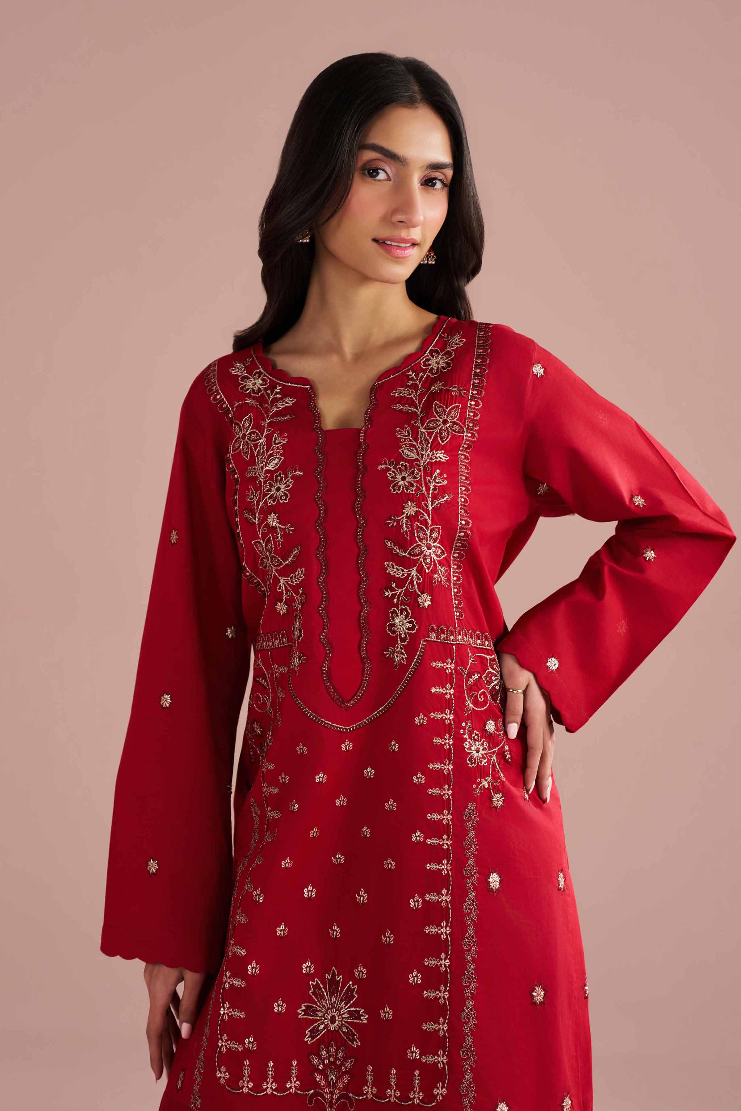2 Piece - Embroidered Suit - PE26-237 for Women - Pret Collection | Nishat | Shop Online