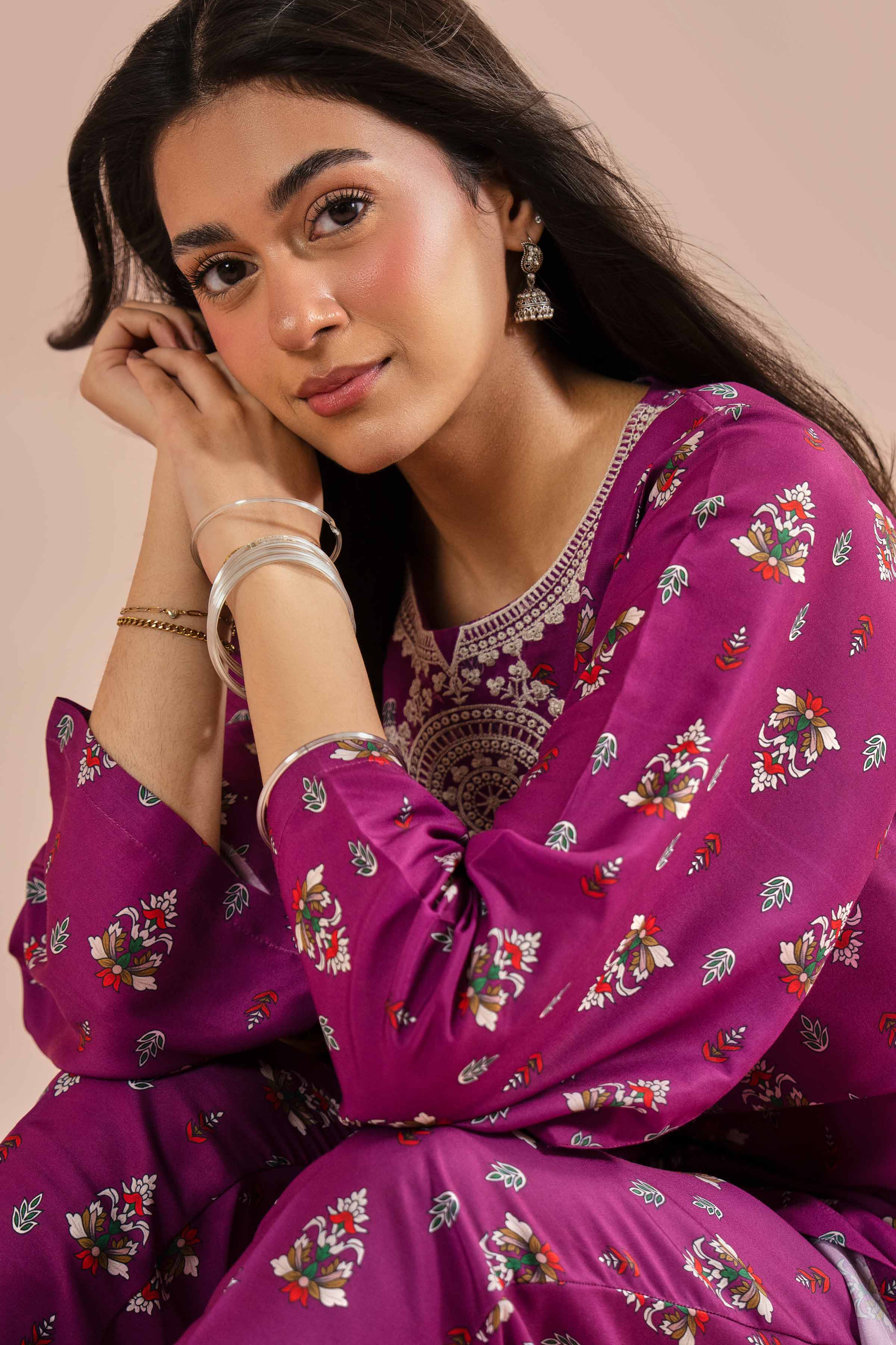 2 Piece - Printed Embroidered Suit - PE26-24 for Women - Pret Collection | Nishat | Shop Online