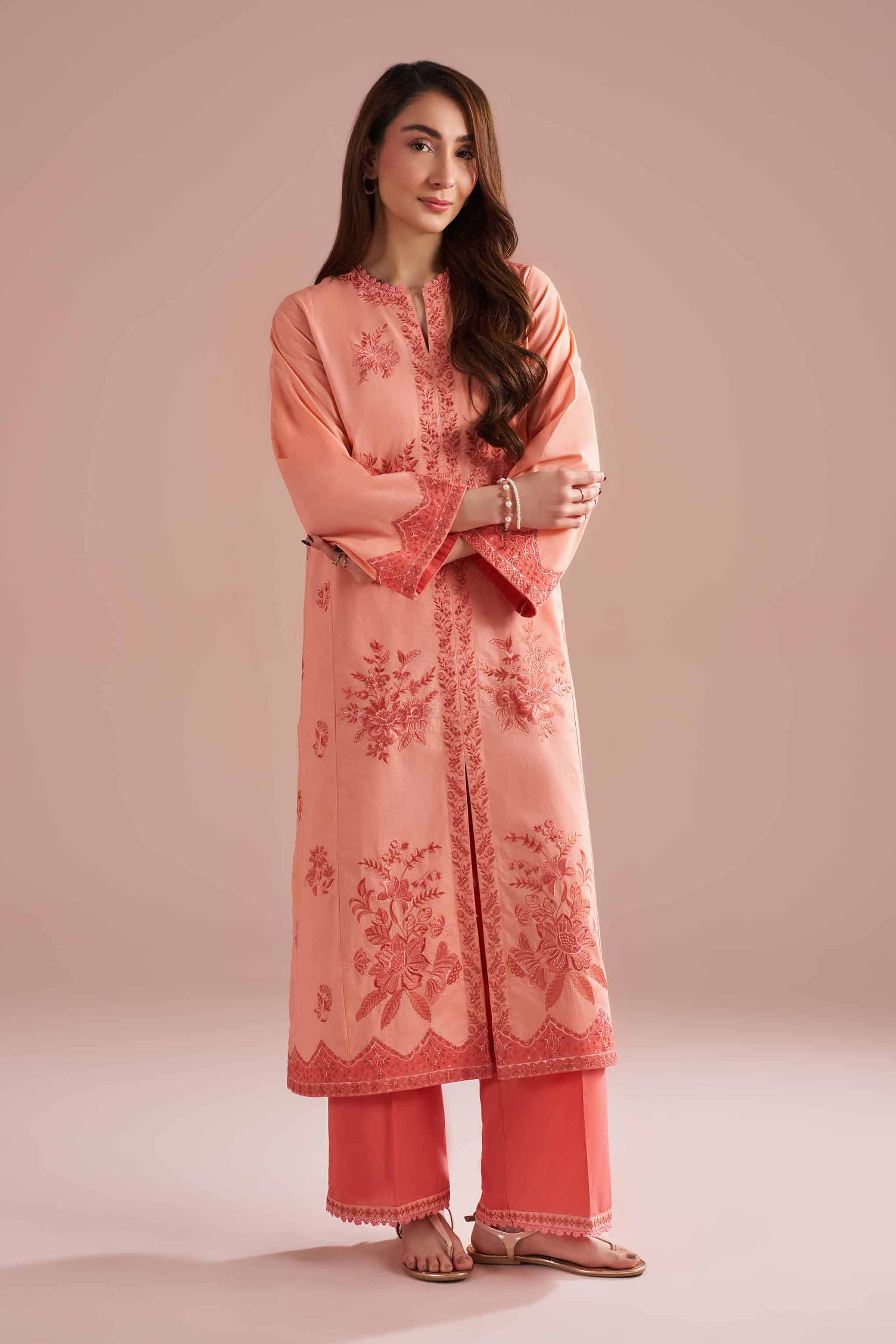 2 Piece - Embroidered Suit - PE26-240 for Women - Pret Collection | Nishat | Shop Online