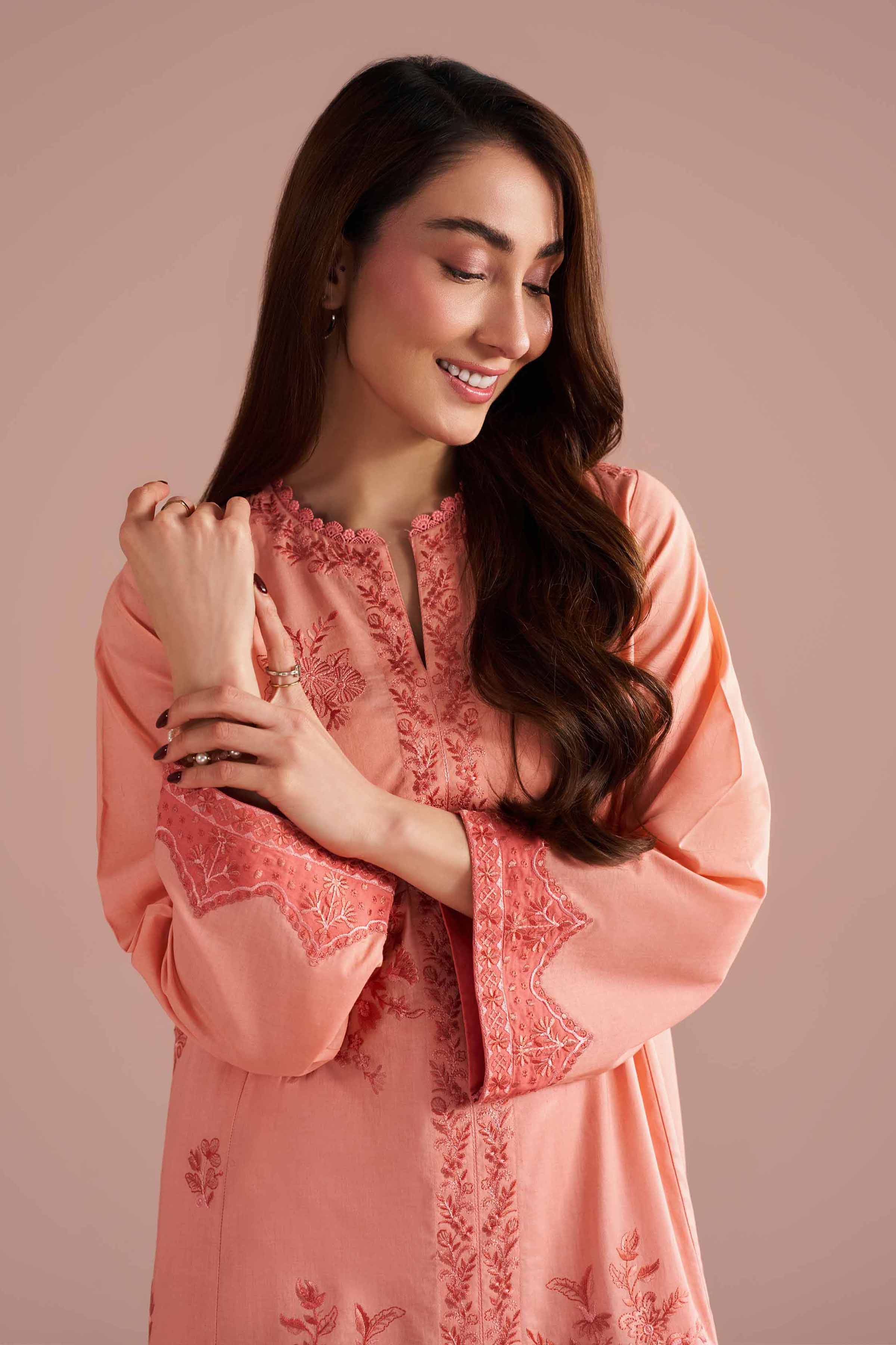 2 Piece - Embroidered Suit - PE26-240 for Women - Pret Collection | Nishat | Shop Online