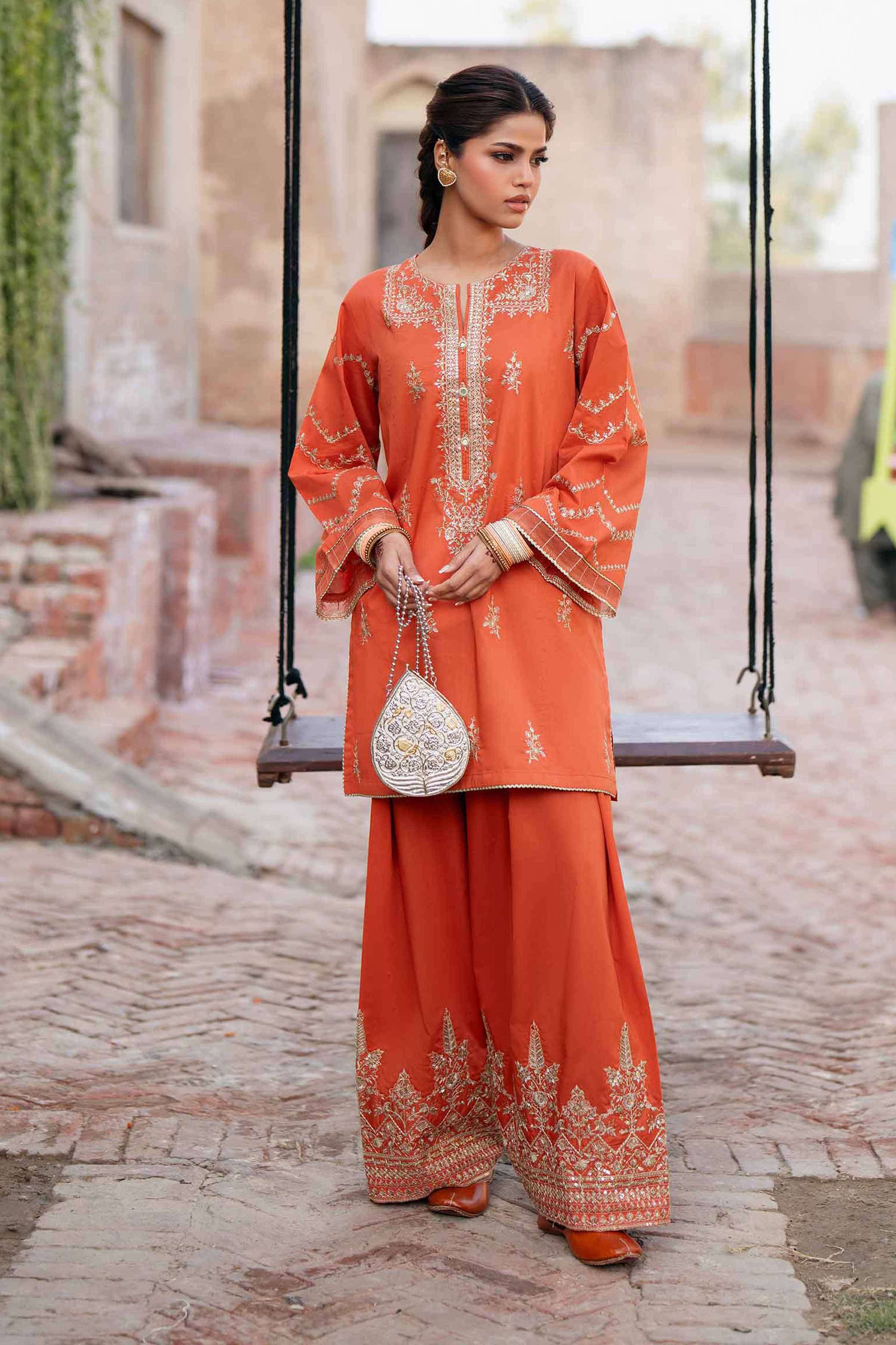 2 Piece - Embroidered Suit - PE26-243 for Women - Pret Collection | Nishat | Shop Online