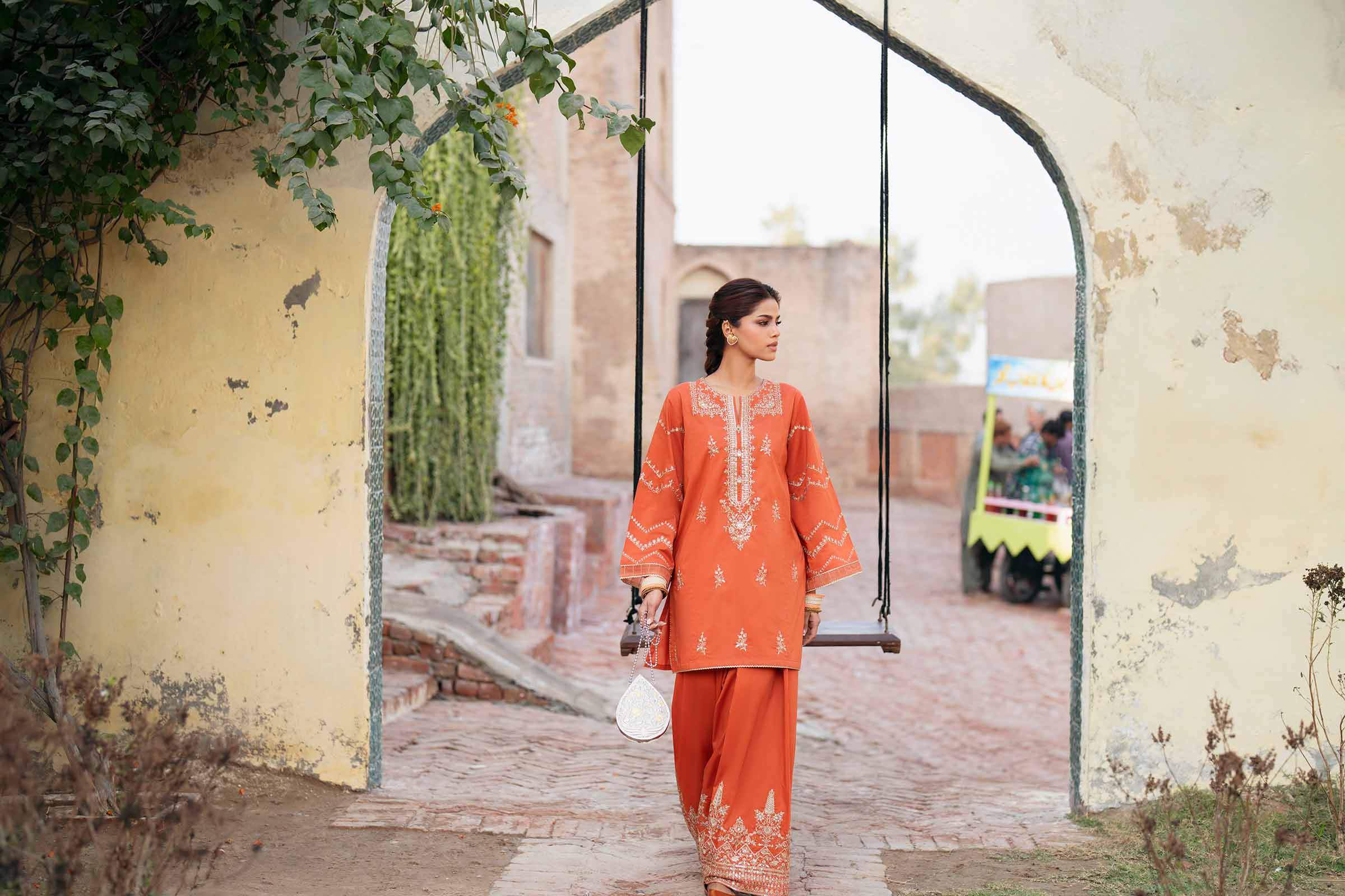 2 Piece - Embroidered Suit - PE26-243 for Women - Pret Collection | Nishat | Shop Online