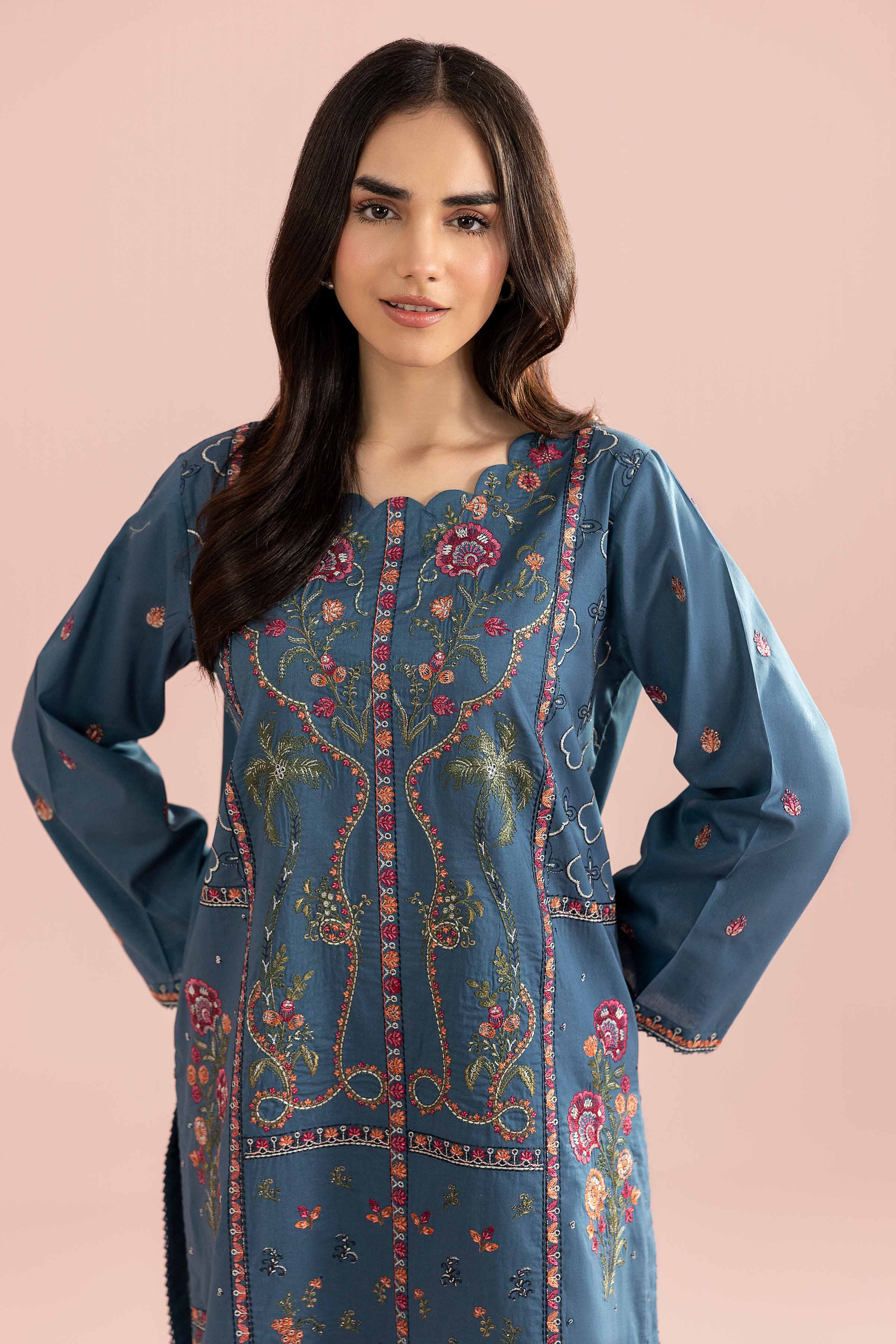 2 Piece - Embroidered Suit - PE26-244 for Women - Pret Collection | Nishat | Shop Online