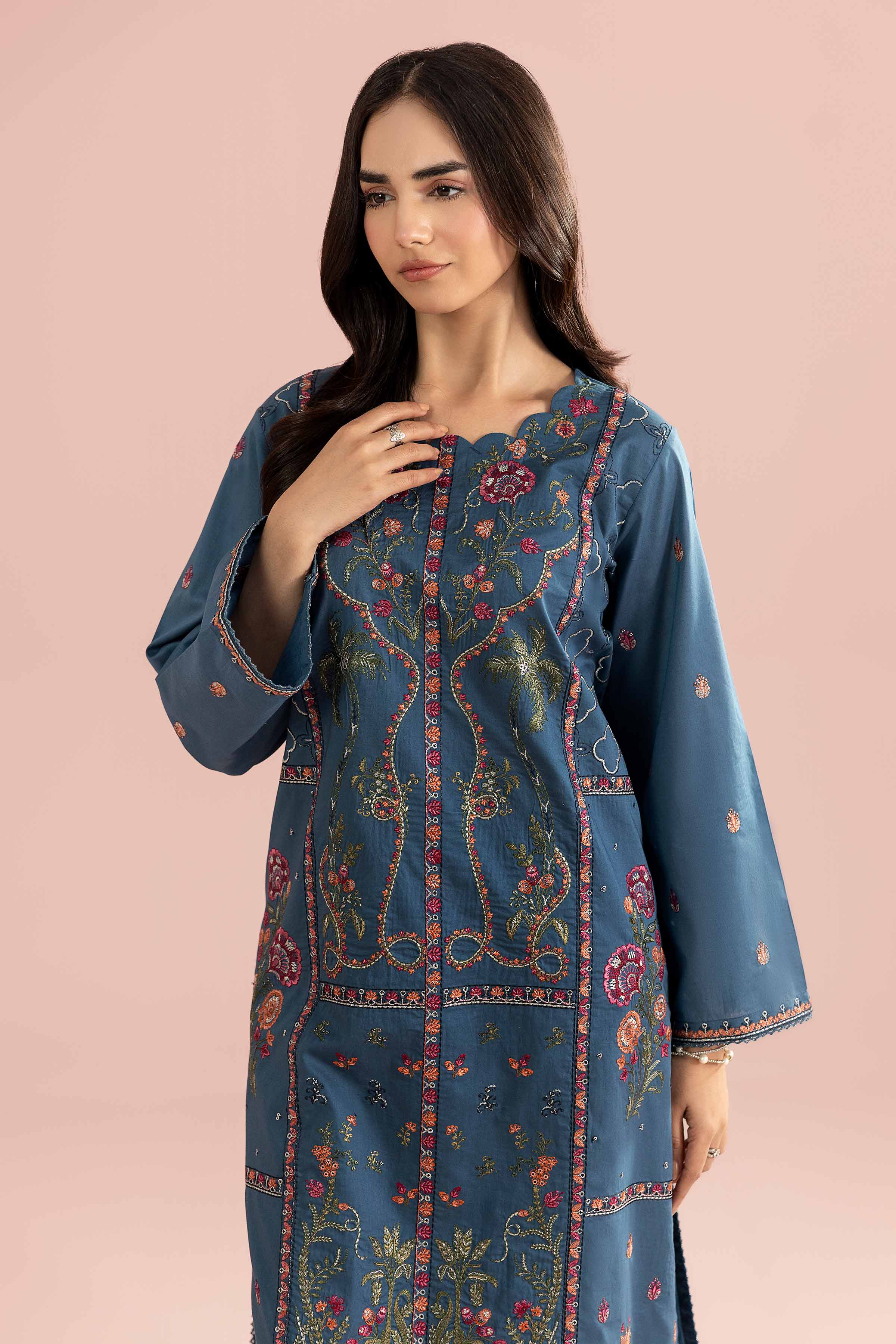 2 Piece - Embroidered Suit - PE26-244 for Women - Pret Collection | Nishat | Shop Online
